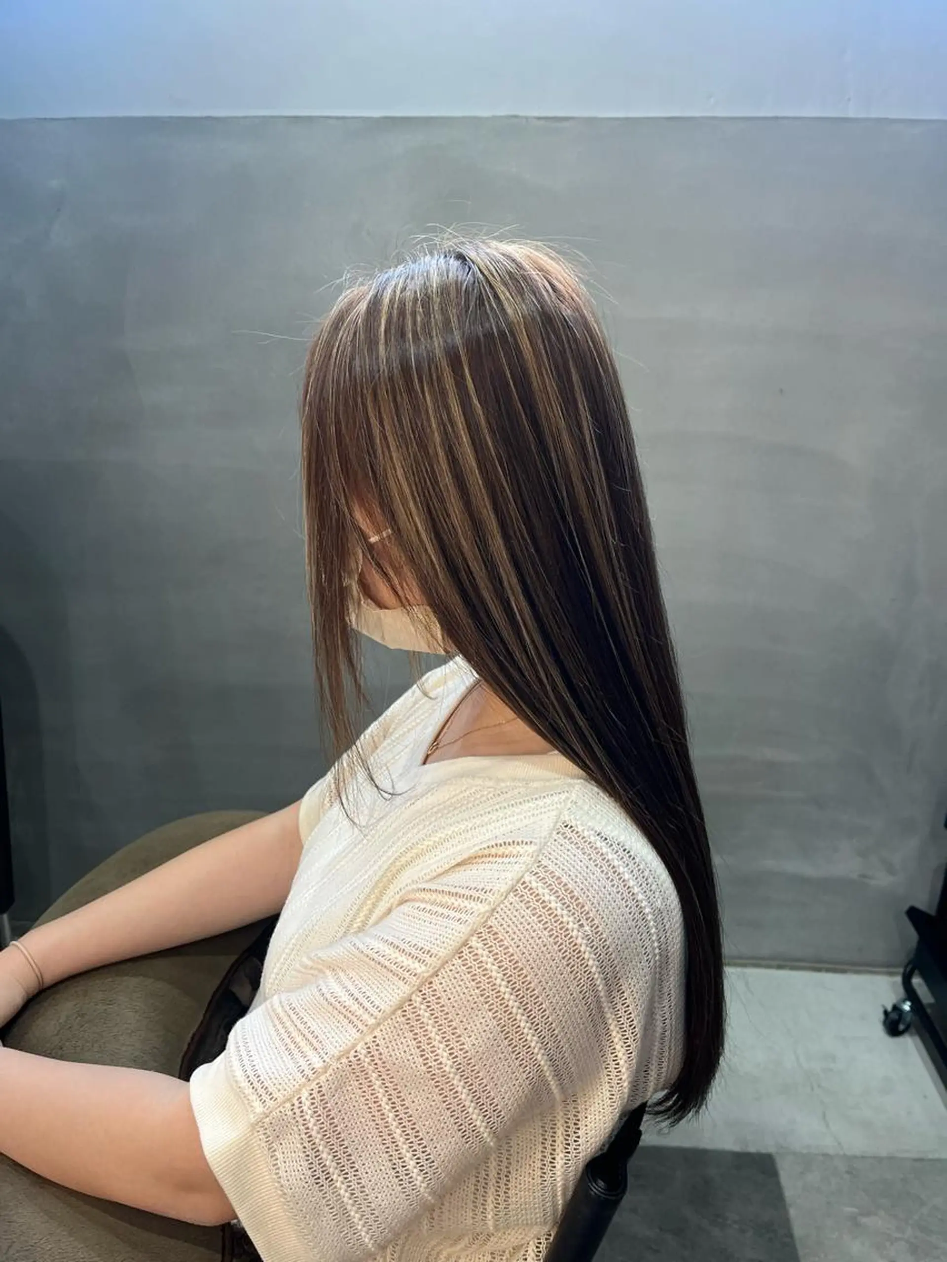 ロング カラー ヘアカラー 縮毛矯正/髪質改善/ ハイトーン/Makoのヘアスタイル