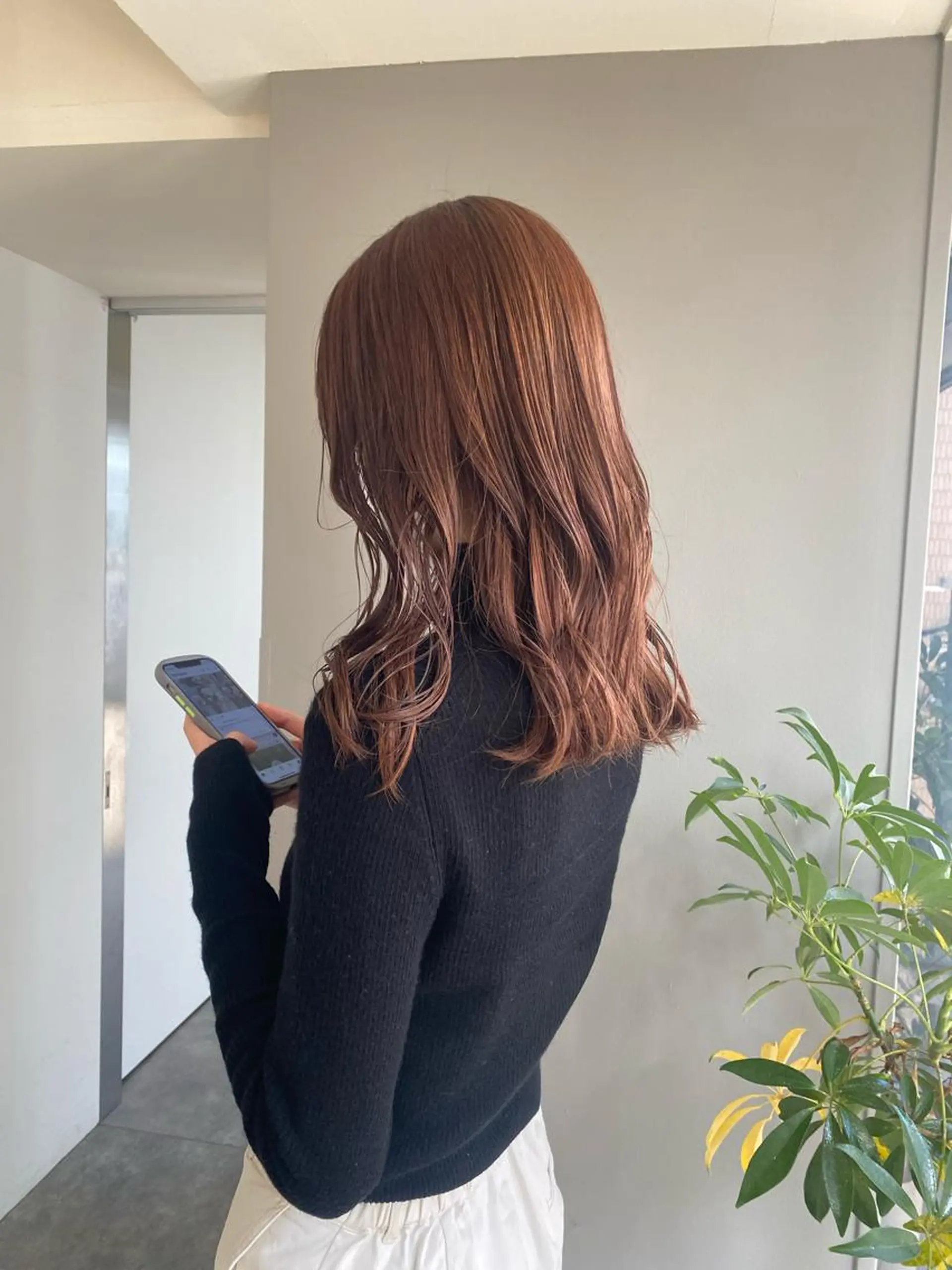 ミディアム カラー ヘアアレンジ ブリーチ グレージュ ピンクカラー ヘアカラー ボブ /ニュアンス/ satomi🧸💖のヘアスタイル