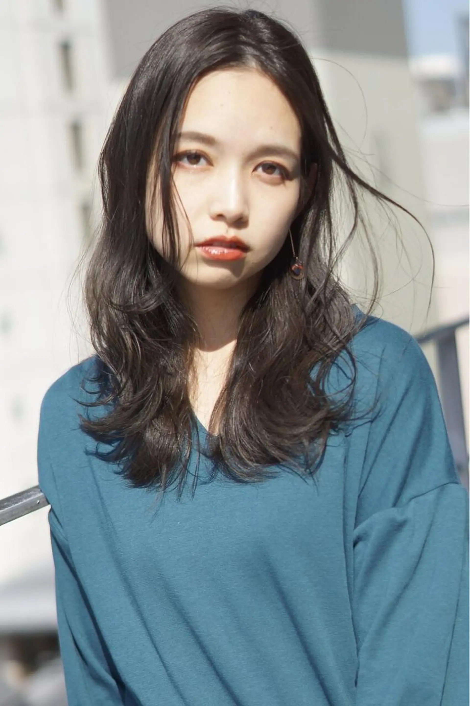 セミロング カット ヘアカラー トリートメント hoNua. 栄/透明感カラーのヘアスタイル