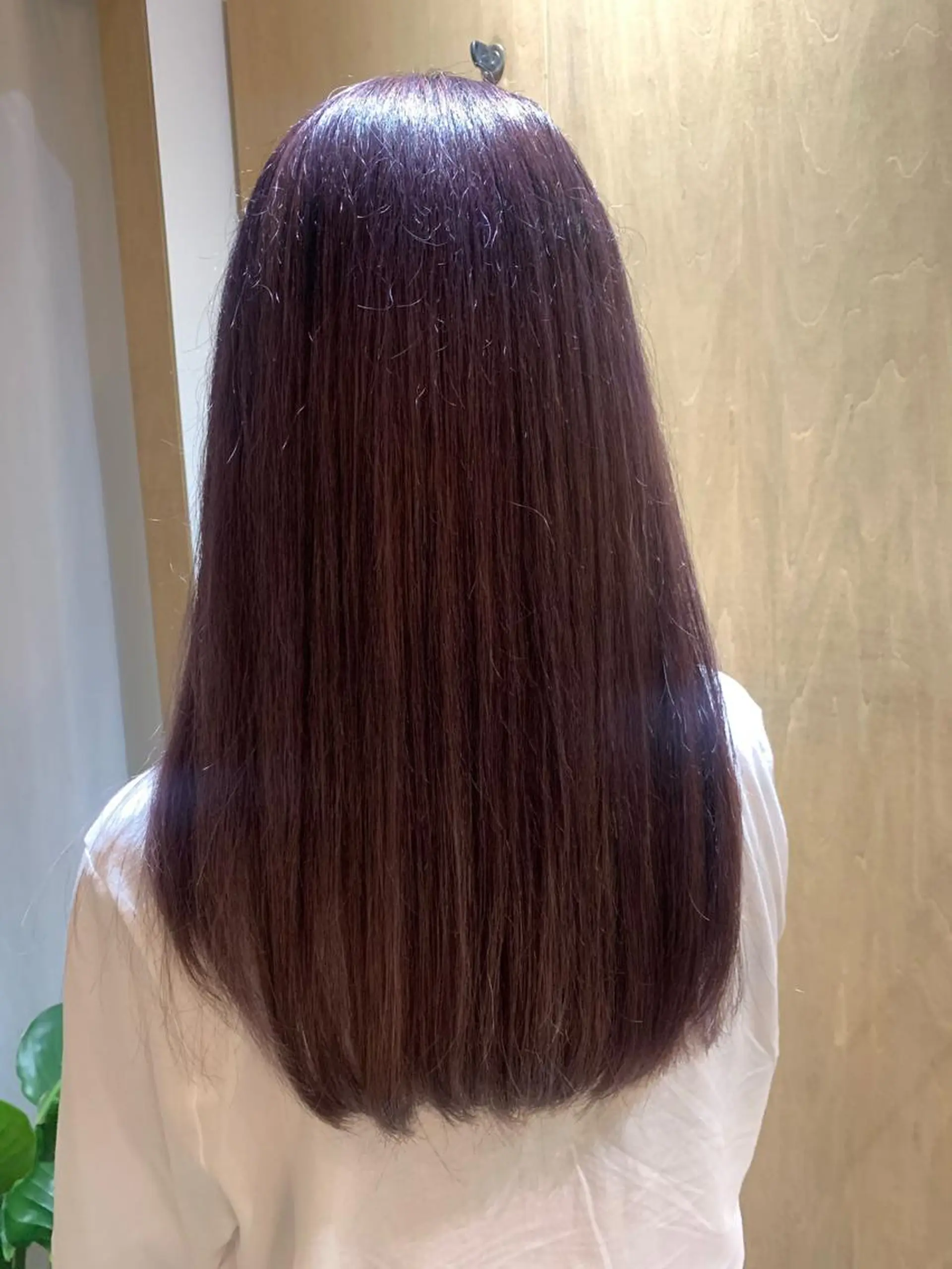 セミロング カラー ミディアムパーマ /癖毛パーマのヘアスタイル