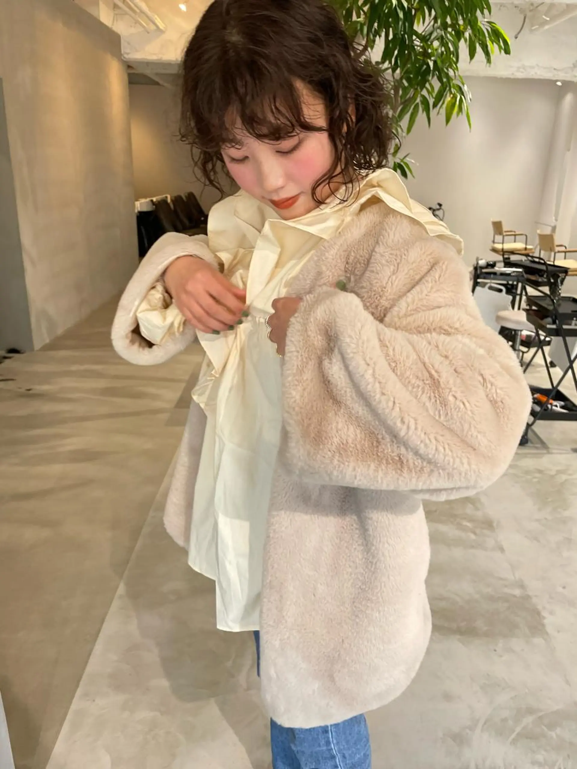 ミディアム パーマ ミディアムパーマ tuna   トゥナ所属・藤川 暖士のヘアスタイル