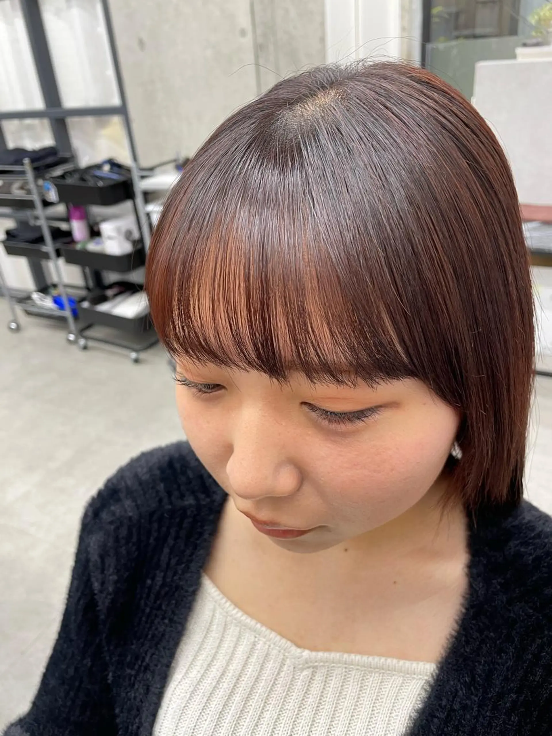 セミロング 縮毛矯正 カット 縮毛矯正 トリートメント 巻ける縮毛矯正🌸 勝倉　麗のヘアスタイル