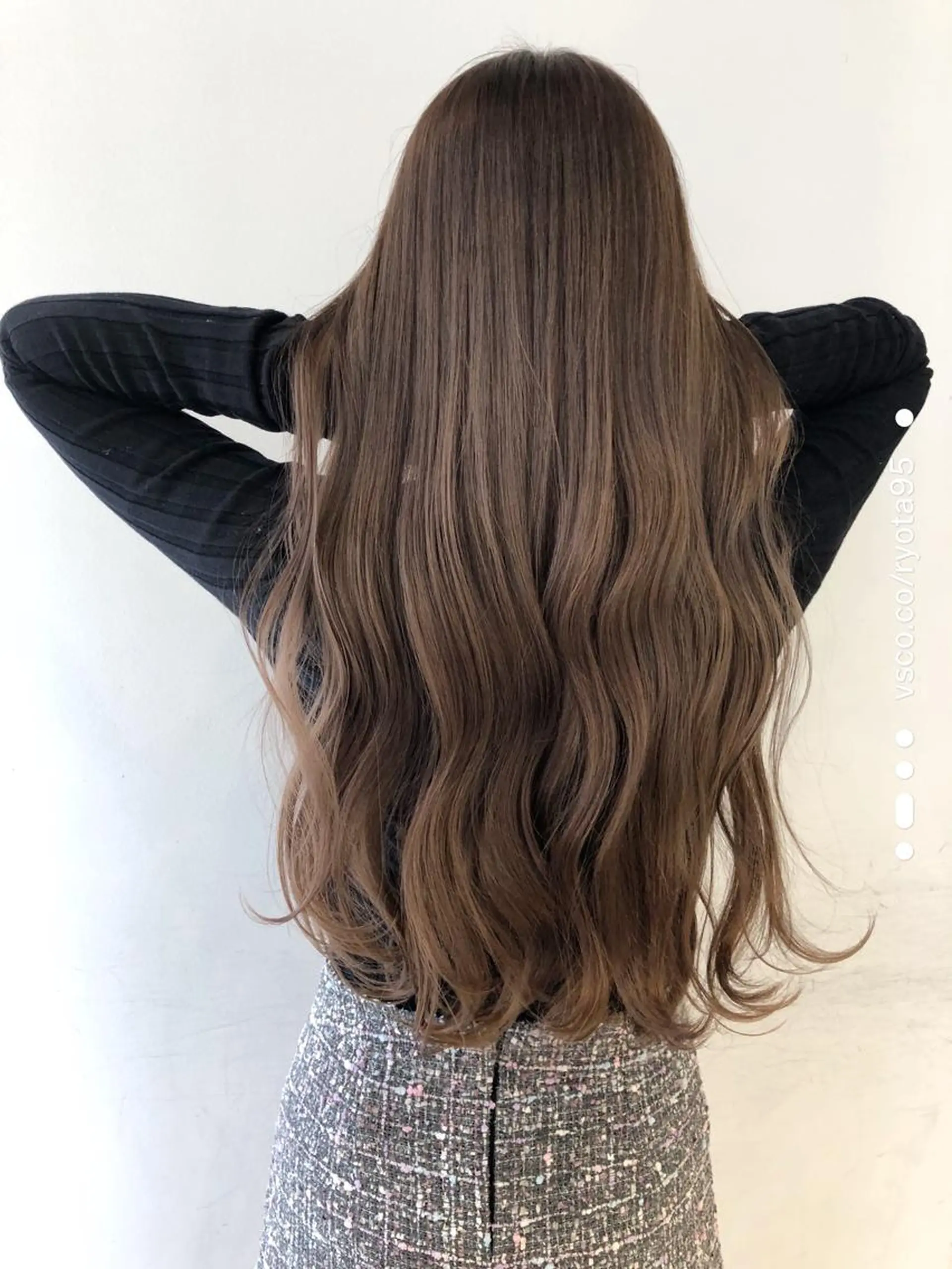 ロング カラー ヘアアレンジ アディクシーカラー 透明感カラー 【公式】amble luxe池袋東口🩷のヘアスタイル