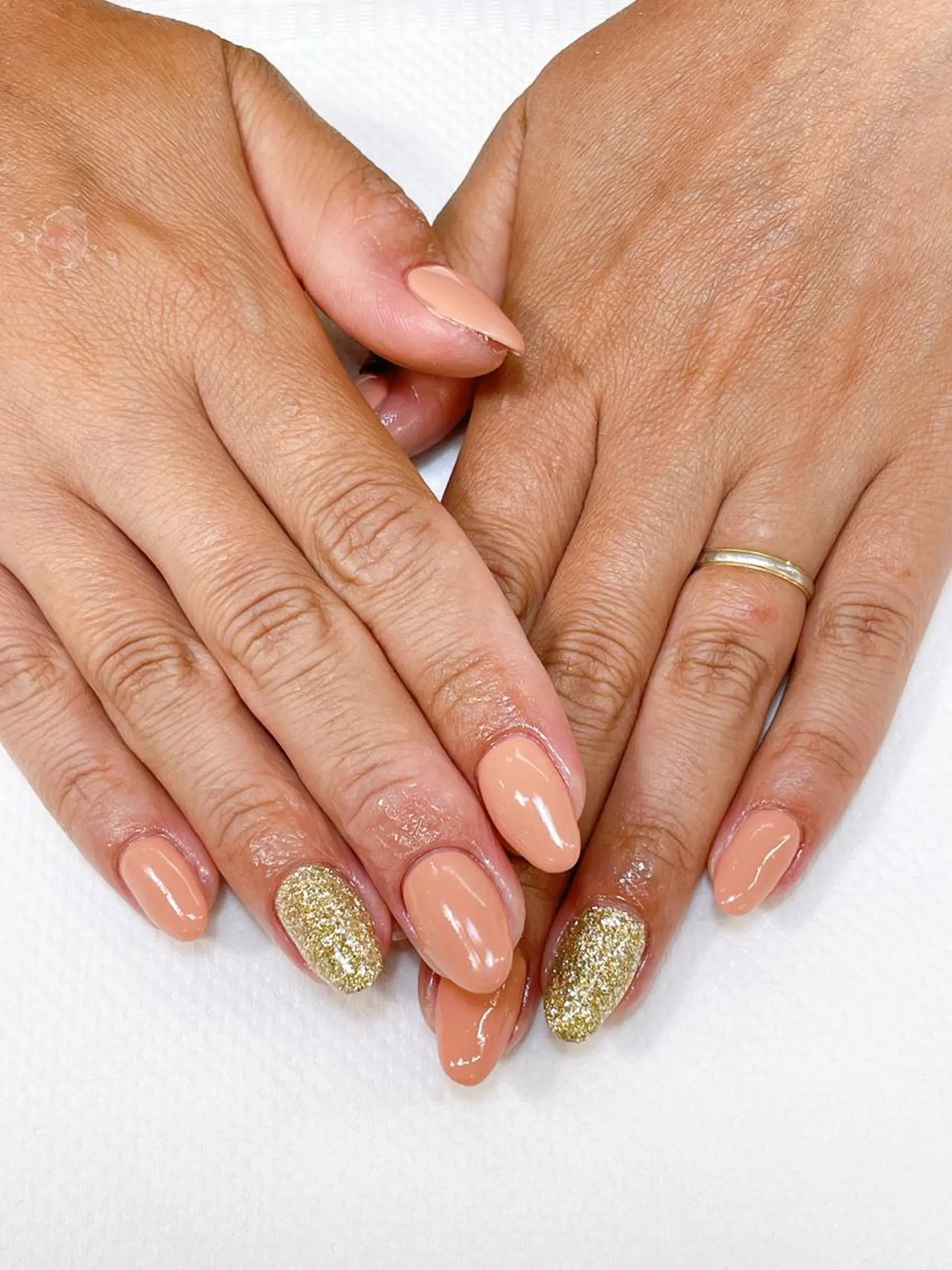 ネイル ラメ(グリッター) ピンク 前田 優佳のネイルデザイン