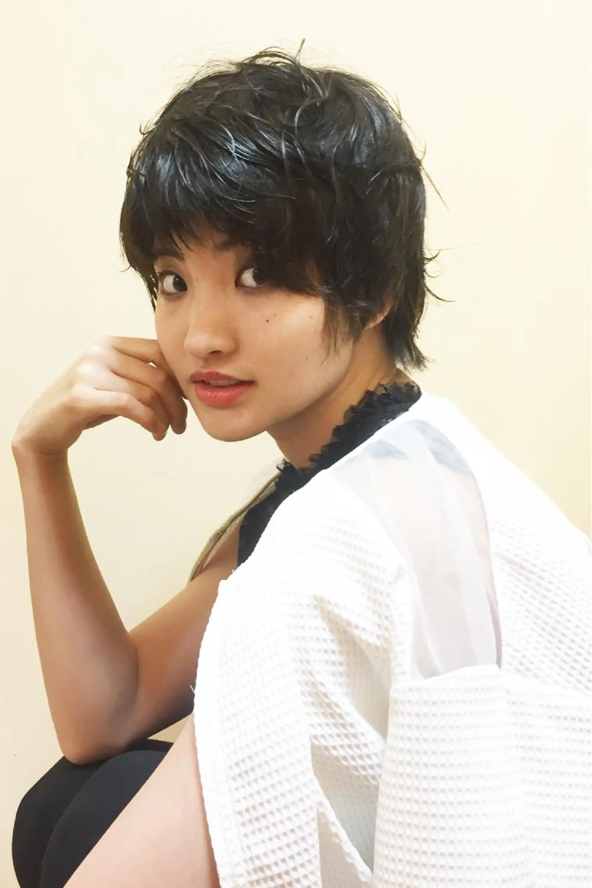 ショート カラー 黒髪 ショートヘア Repos SENDAI所属・⭐️バッサリカット モデル募集⭐️佐野のヘアスタイル