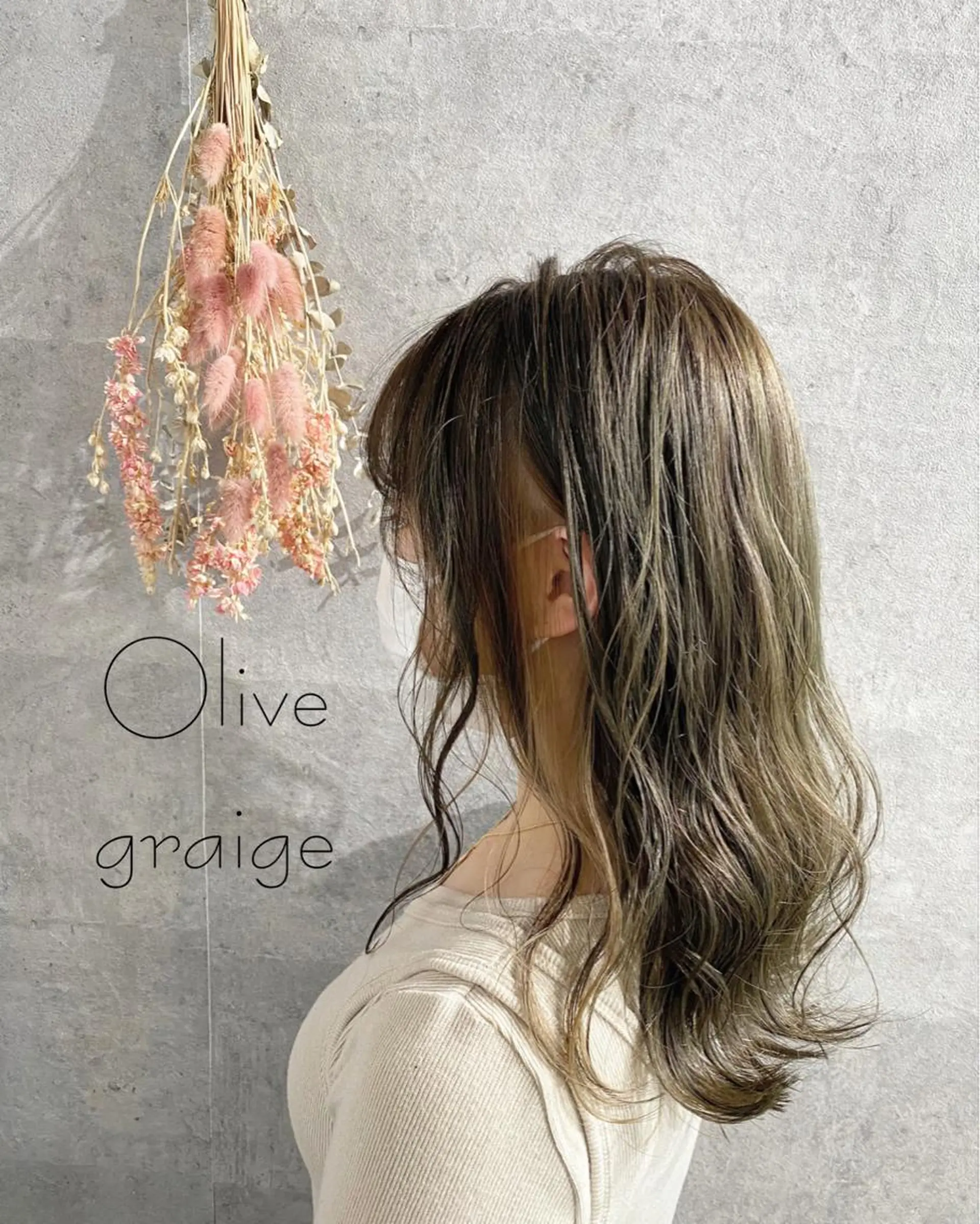 セミロング カラー YU-KA ✂︎ROSSOのヘアスタイル