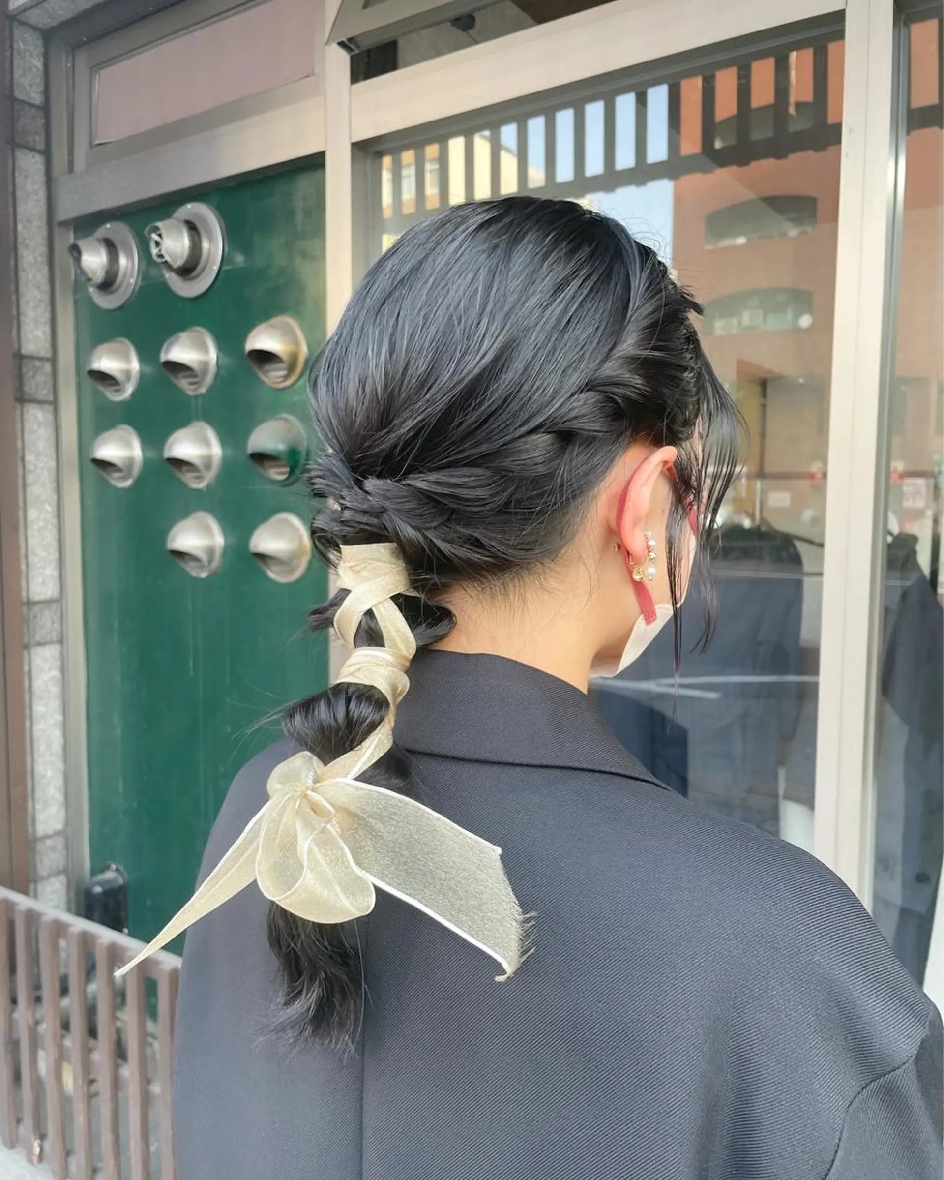 セミロング ヘアアレンジ ヘアセット イワタ マハ/ minim hairのヘアスタイル