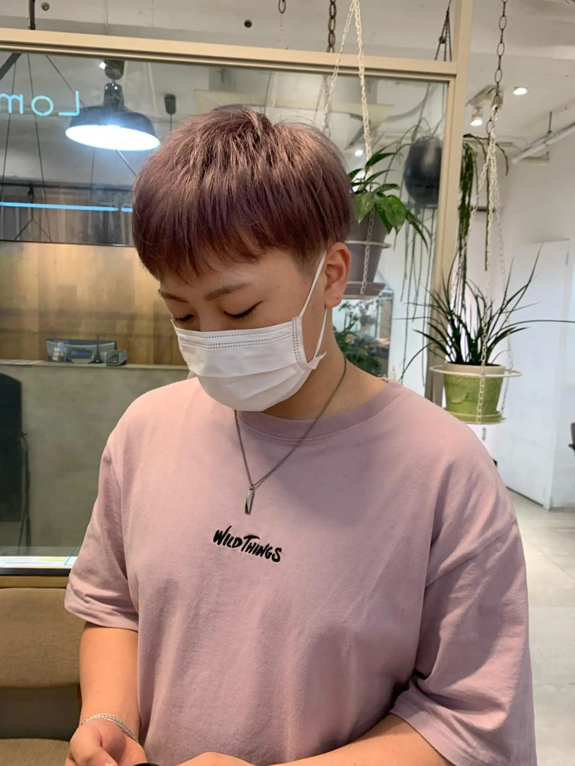 ショート カラー メンズ REINA☁️透明感 カラー/ぷつっと♡のヘアスタイル