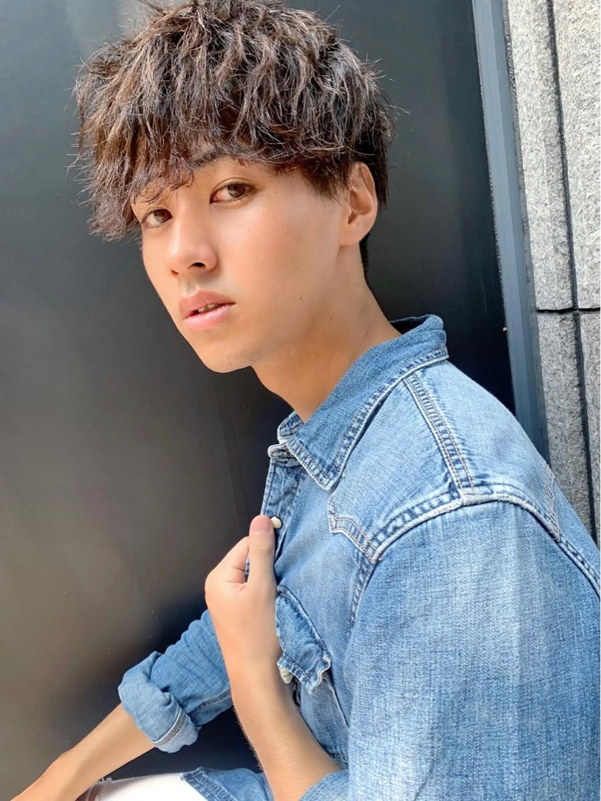 ショート パーマ スパイラルパーマ 酸性ストレート/ブリ ーチなし/中村 匠のヘアスタイル