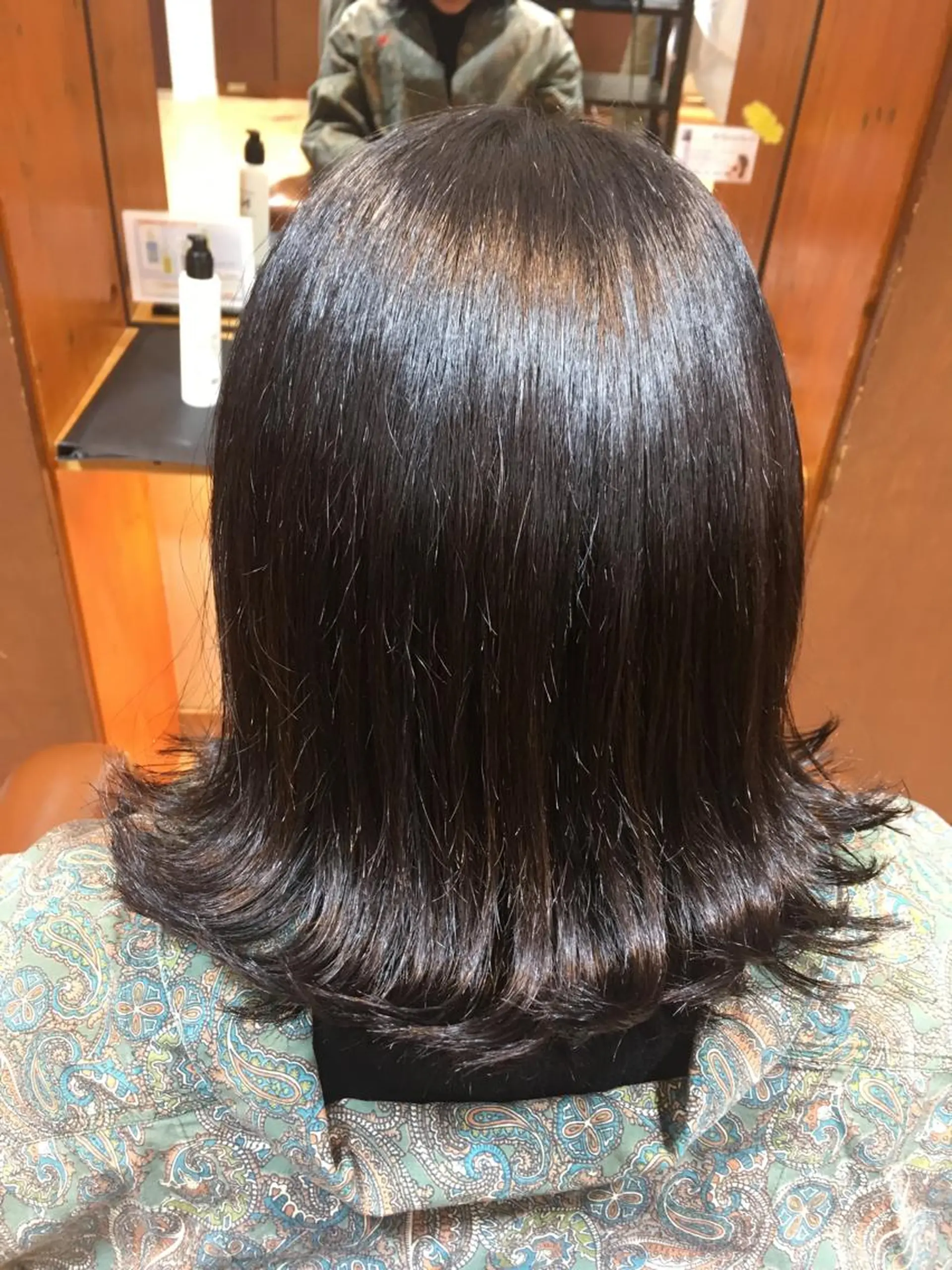 ミディアム 切りっぱなしボブ ボブ 外ハネヘア ✨🌿大人可愛い愛さ れhair🌿✨松本のヘアスタイル