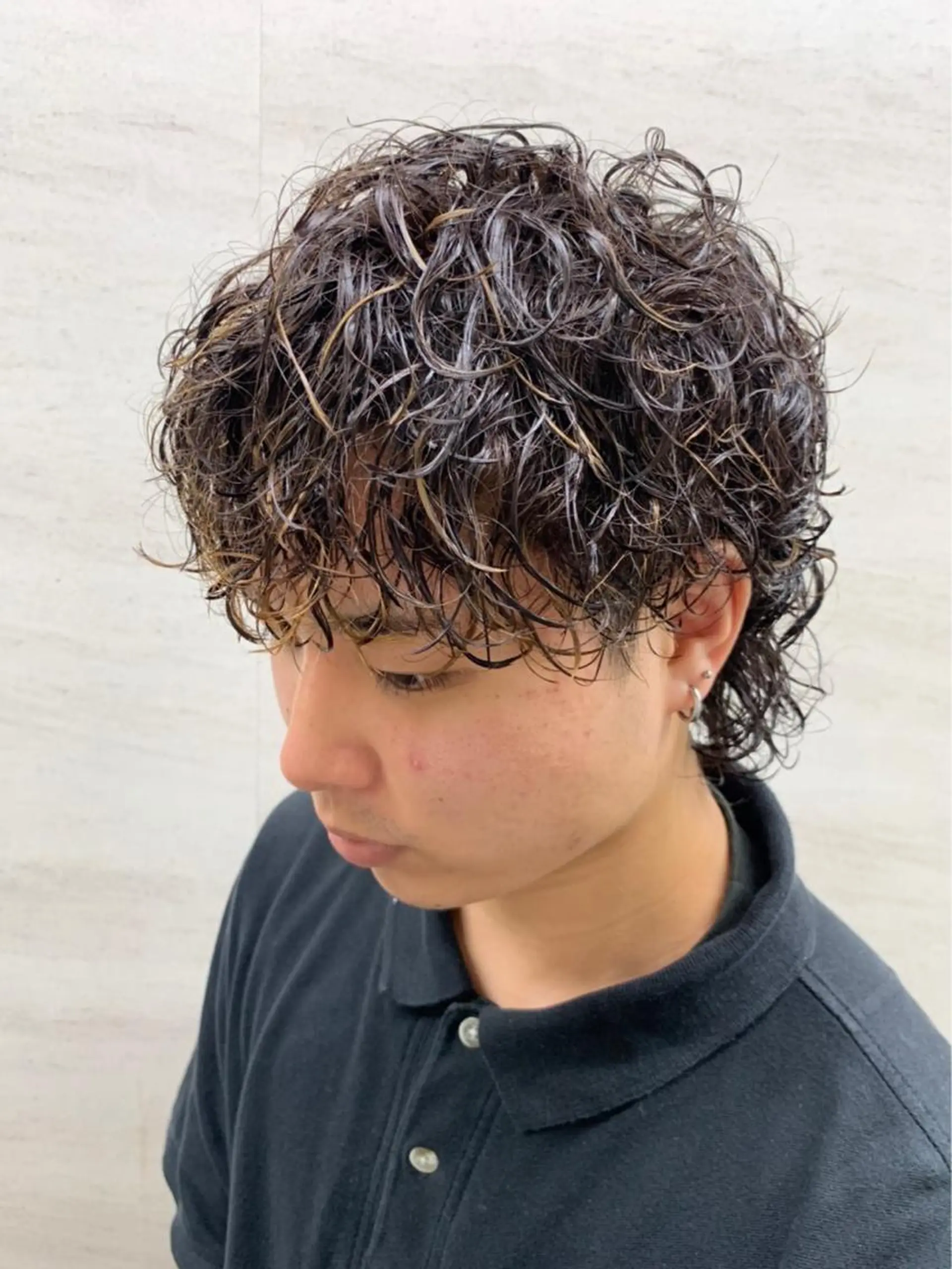 パーマ メンズ 足立 遼太朗のヘアスタイル
