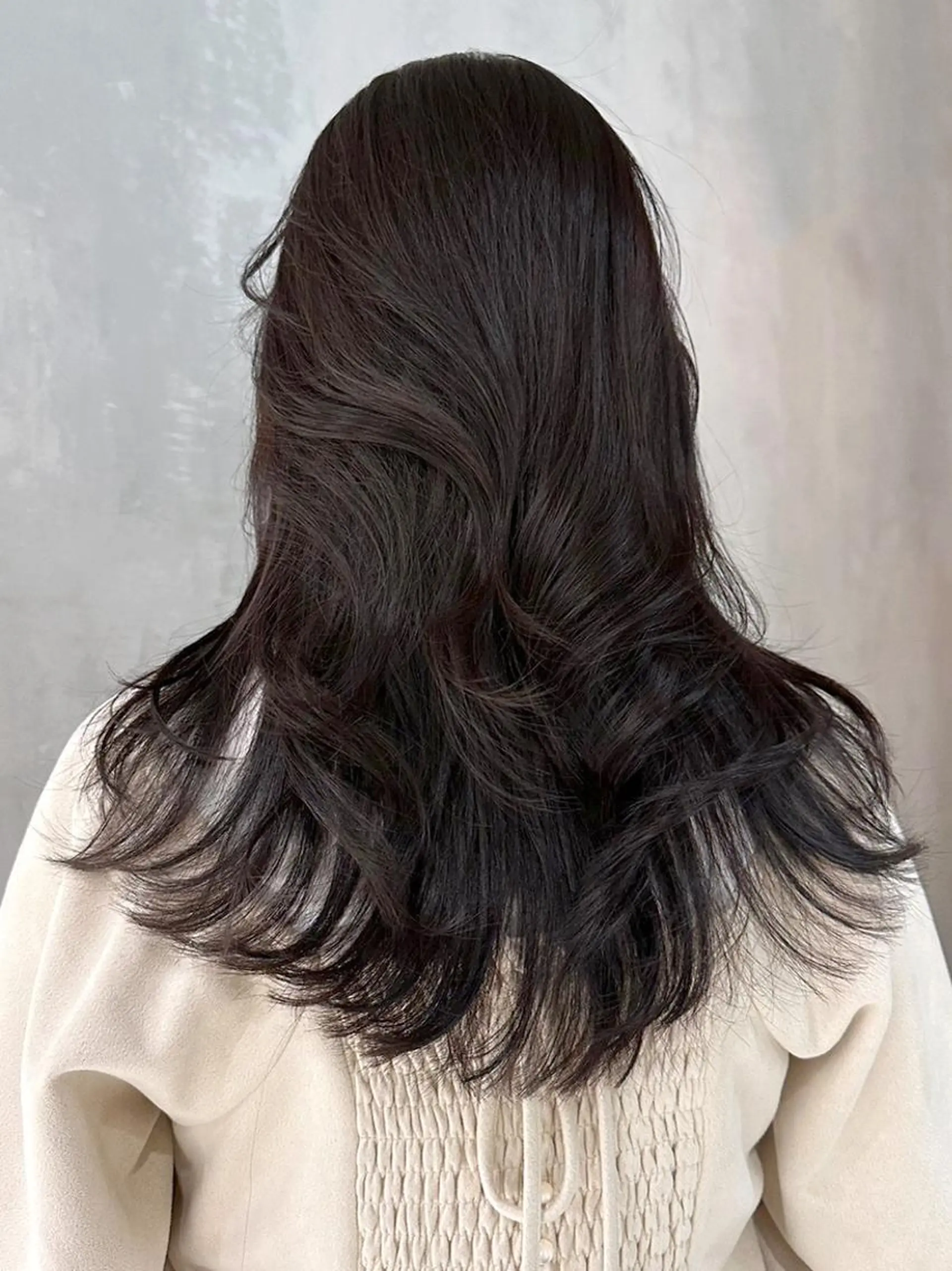 セミロング カラー ラベンダーカラー レイヤーカット カット ヘアカラー トリートメント ITbyALBUM 藤沢店のヘアスタイル