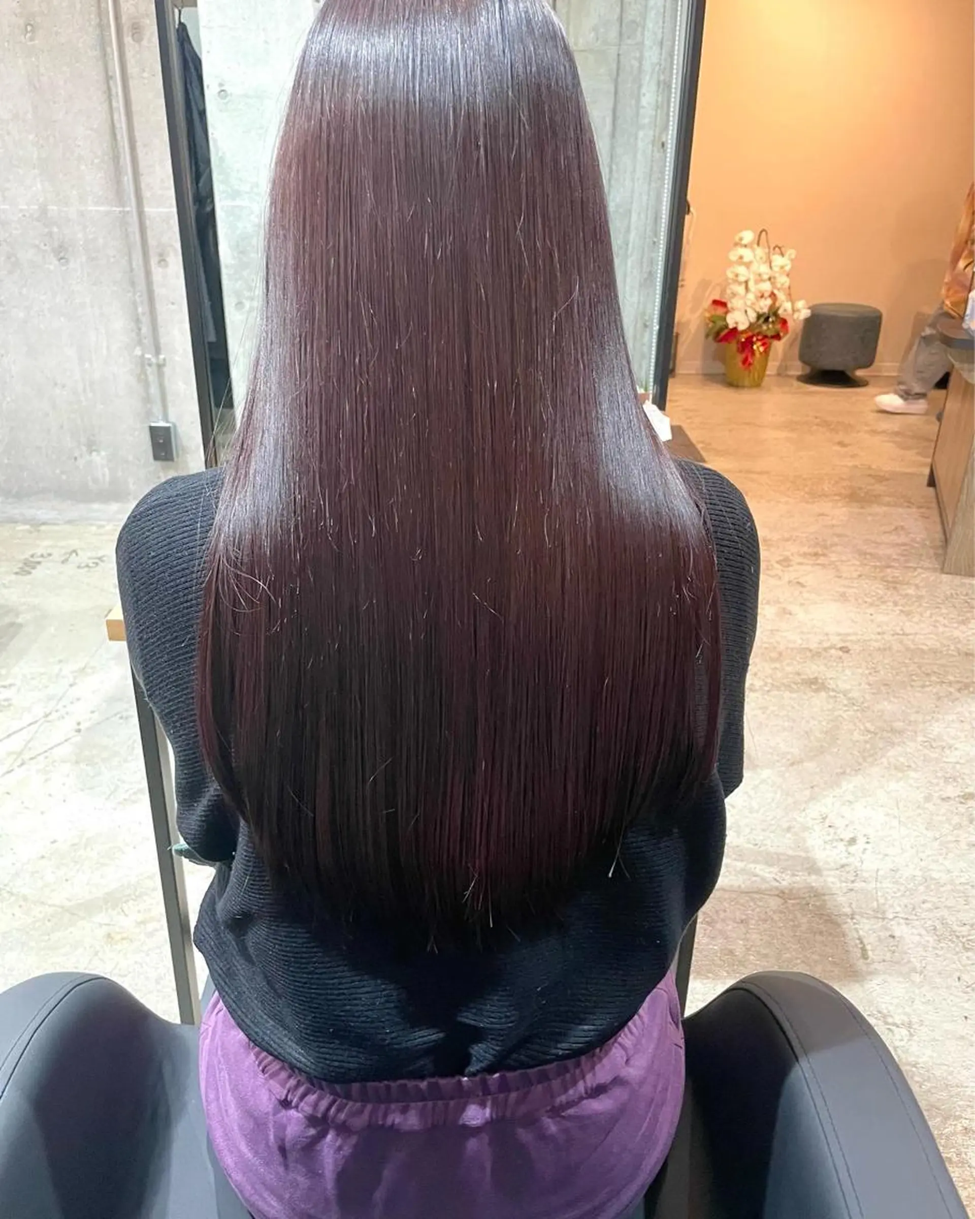 ロング カラー カット 縮毛矯正 トリートメント ✨髪質改善/ブリーチ /ショート高山のヘアスタイル