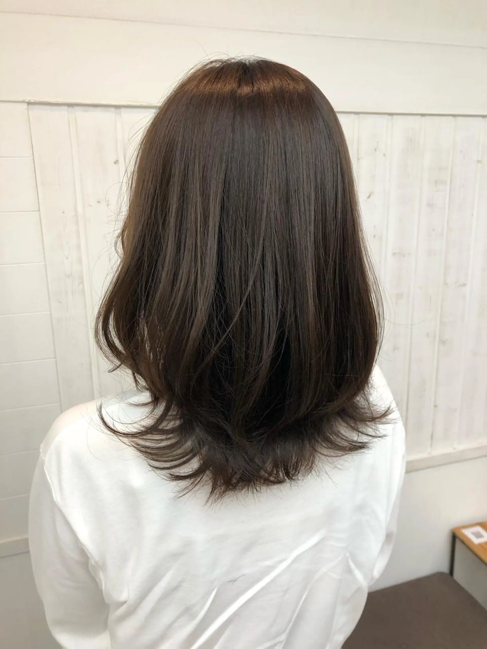ロング カラー ヘアアレンジ アディクシーカラー アッシュ ベージュカラー 黒髪 ブリーチ JURI🤎 ワンカールレイヤーのヘアスタイル