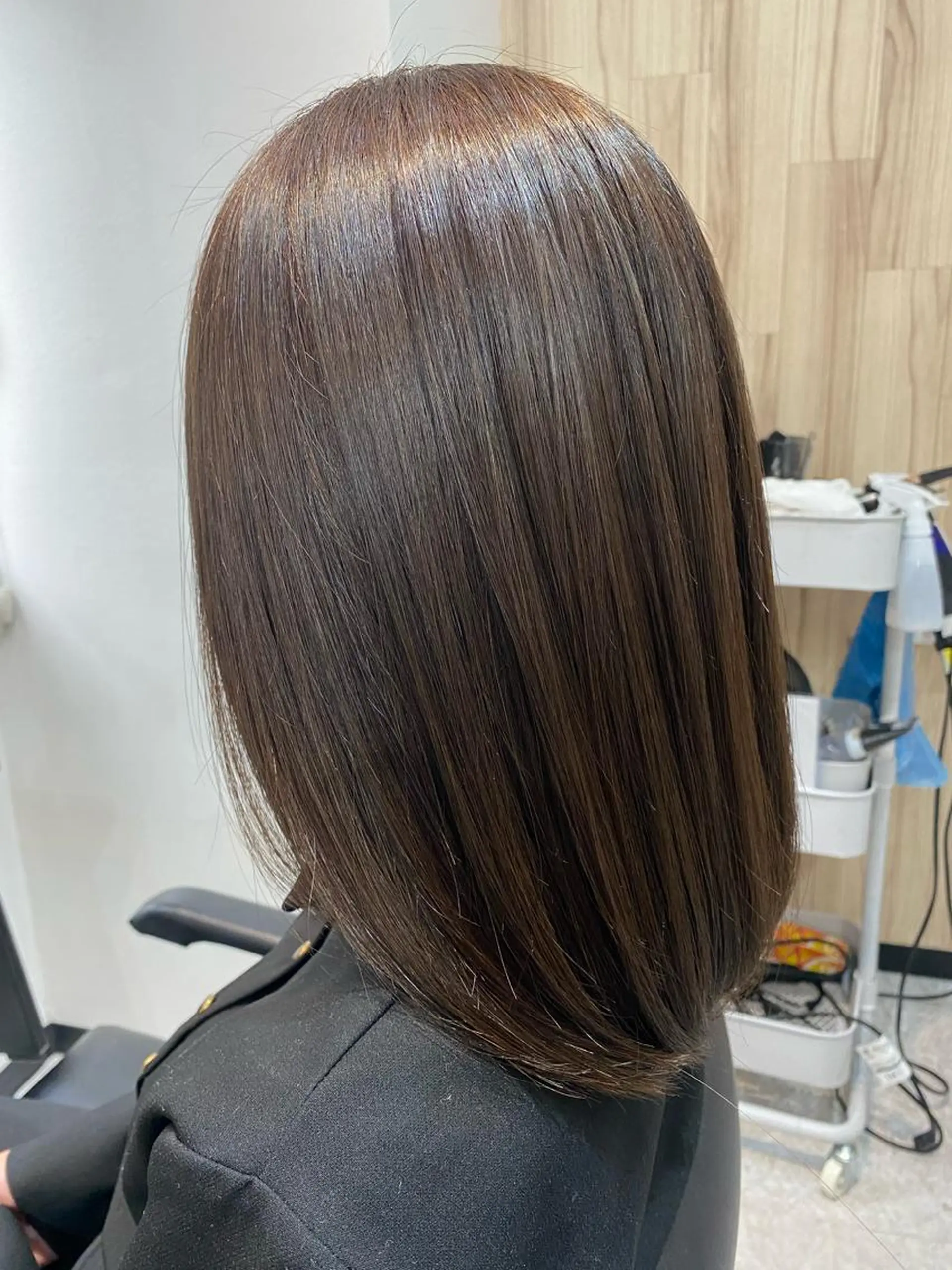 ミディアム カラー 髪質改善 トリートメント カット ヘアカラー トリートメント SALOWIN神戸三宮East店所属・【半個室、艶髪】西村 有司のヘアスタイル