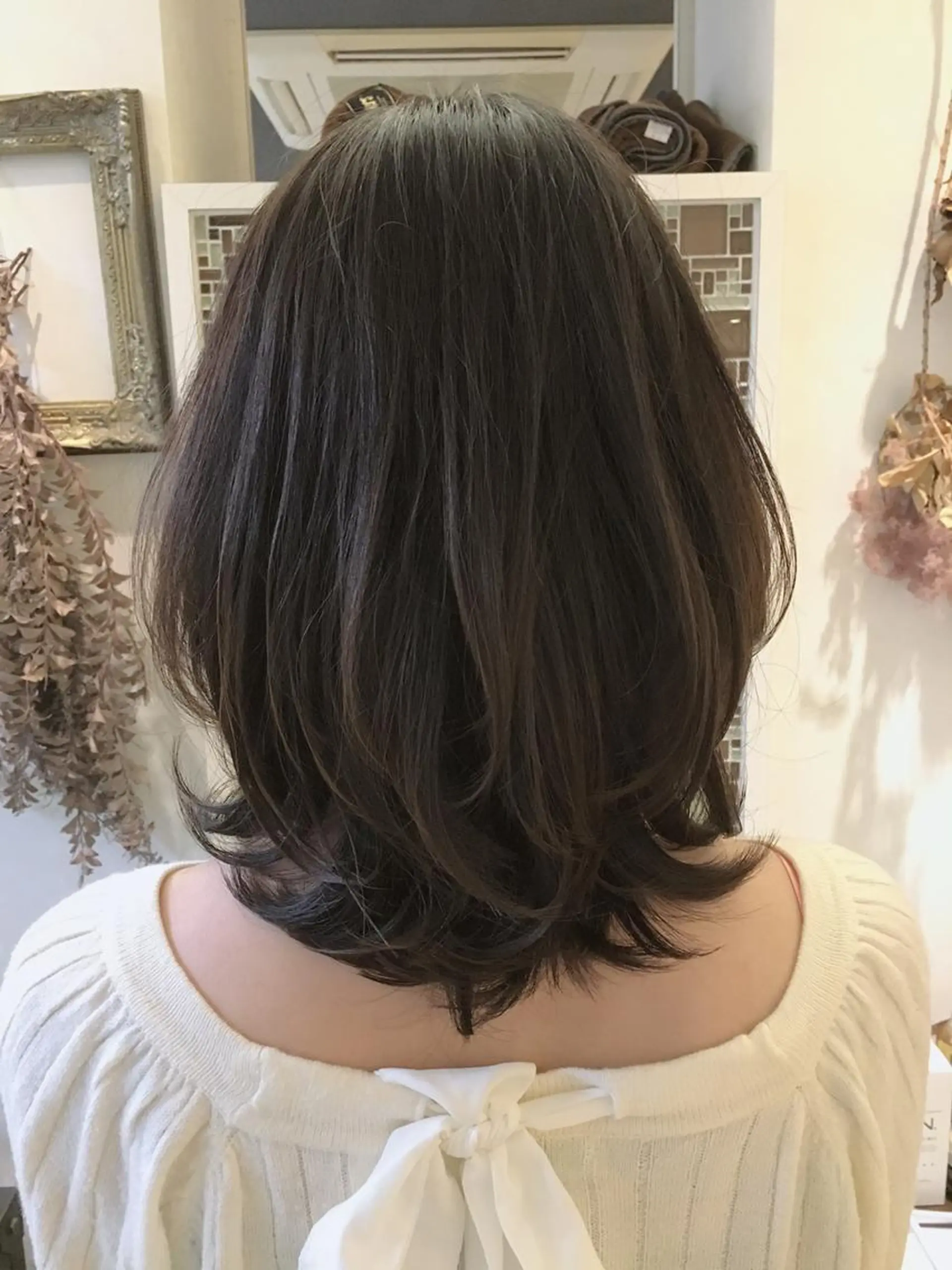 ミディアム ボブレイヤー ボブ レイヤーカット カット 近藤 大介のヘアスタイル