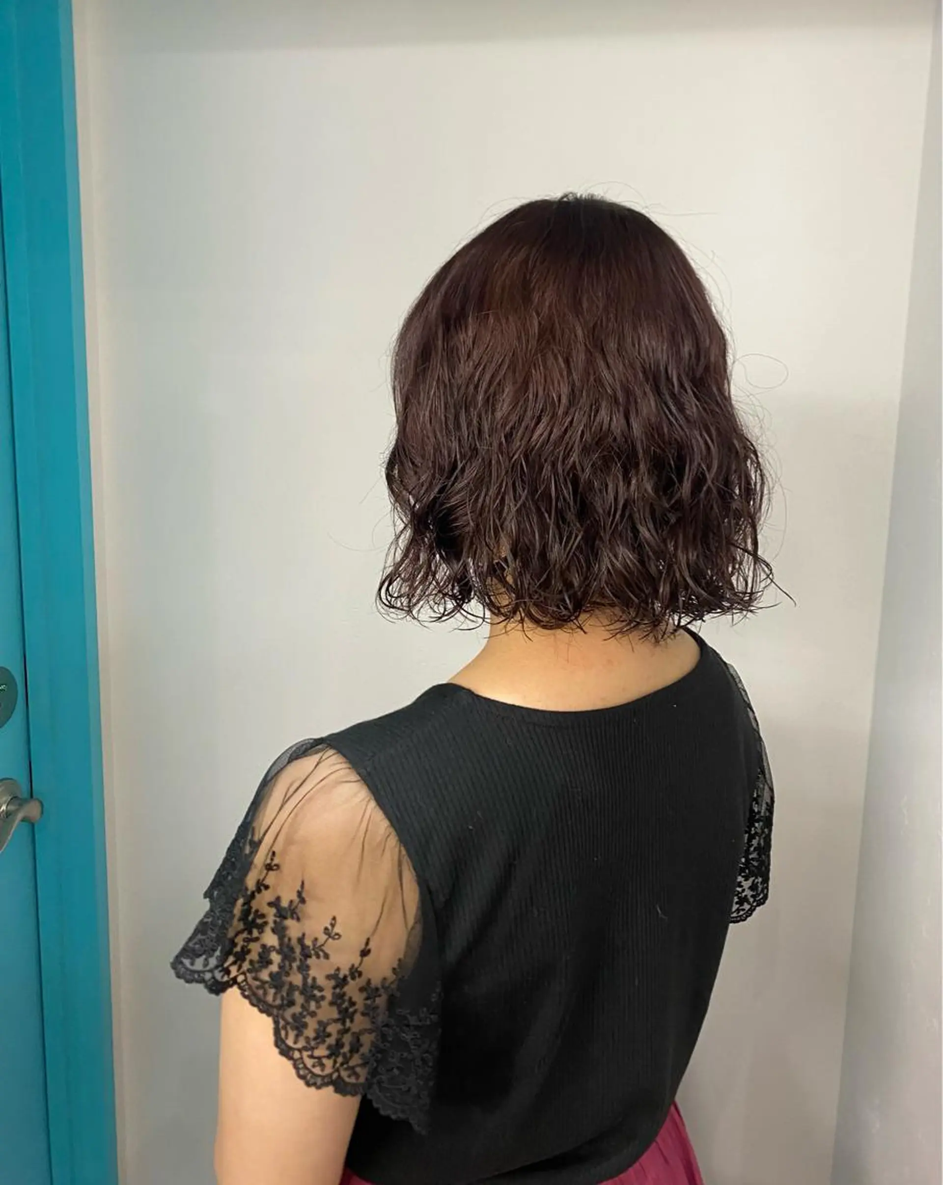 ミディアム カラー パーマ ミディアムパーマ 🤎カット/ブリーチ /縮毛矯正/大宮🤎のヘアスタイル