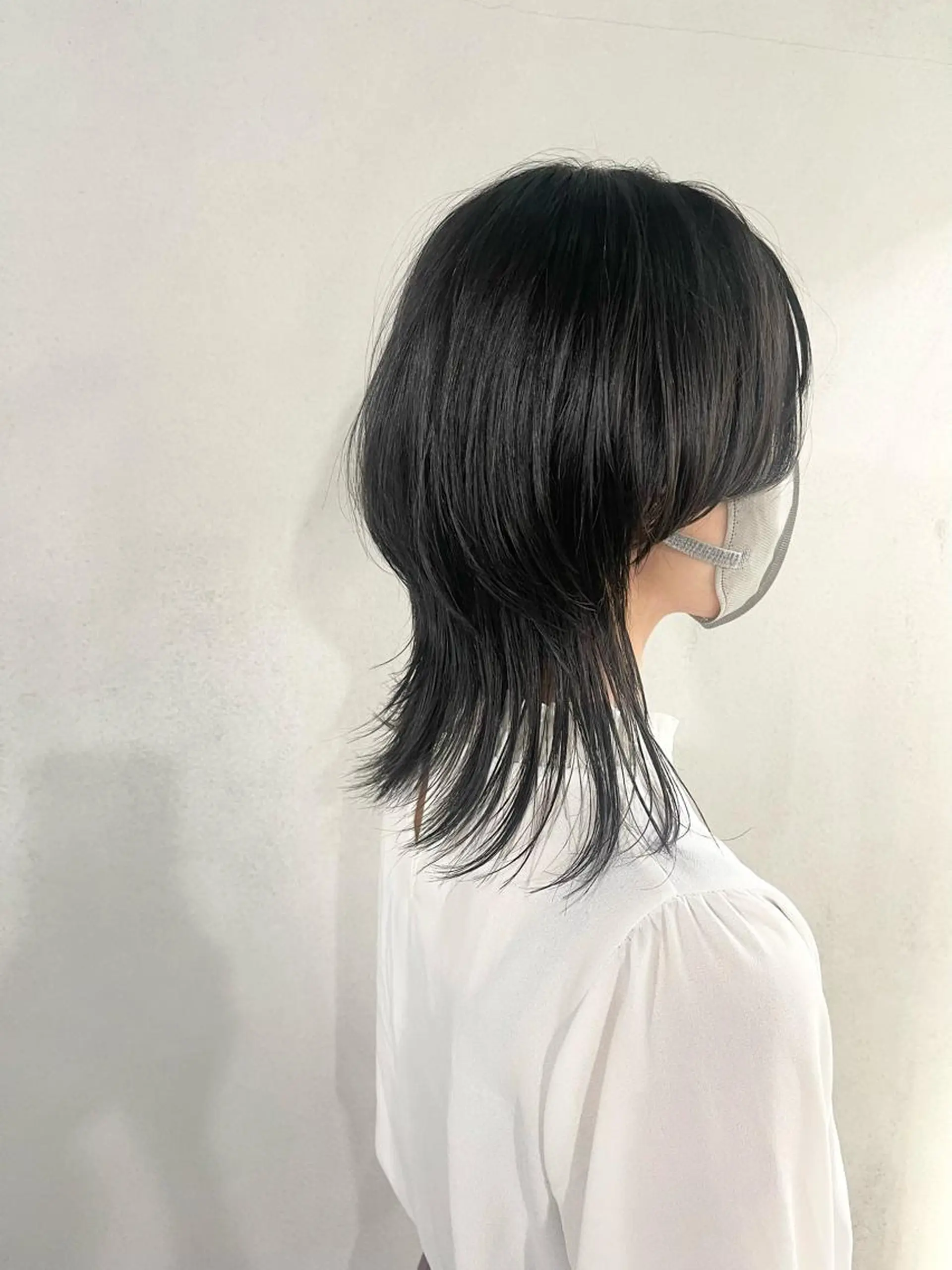 セミロング ウルフカット 柏 ウルフ/レイヤー 田中佐和🐺のヘアスタイル