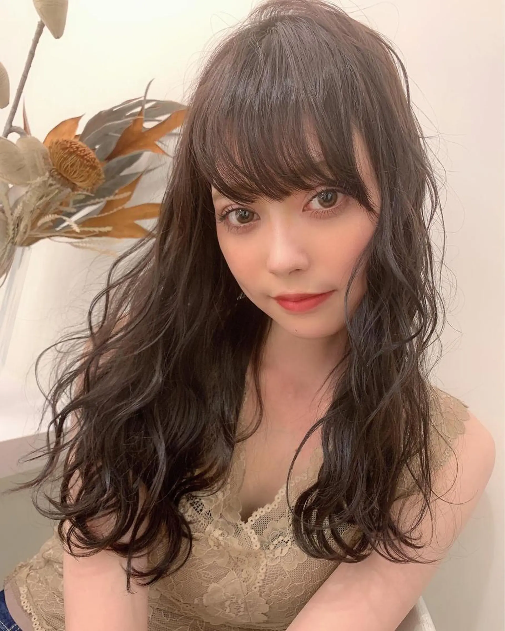 ロング カット ヘアカラー トリートメント 髪質改善will hairdesignのヘアスタイル