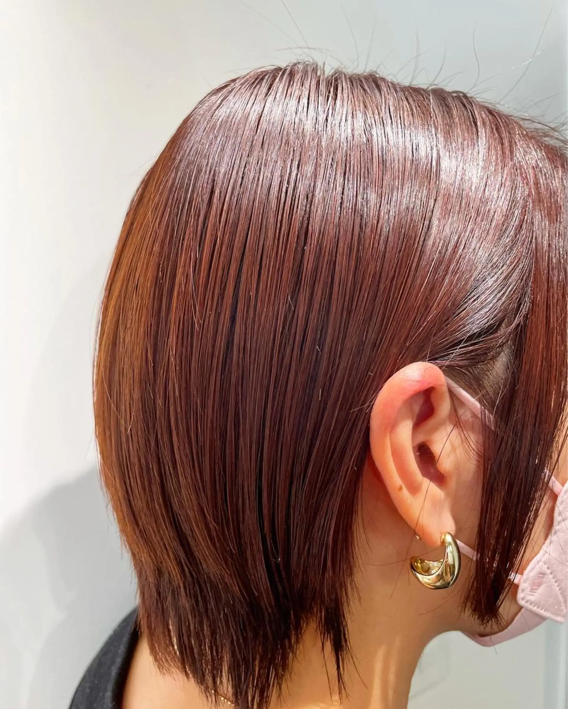 カラー ブラウンカラー オレンジ オレンジブラウン fit/ madokaのヘアスタイル