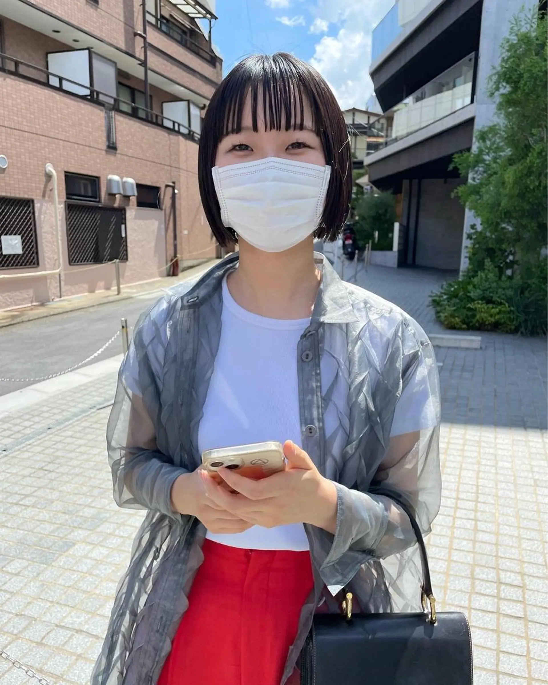 ショート カラー ボブ 髪質改善 トリートメント 酸熱トリートメント カット トリートメント パーマ/透明感カラー /ボブ/吉田一生のヘアスタイル