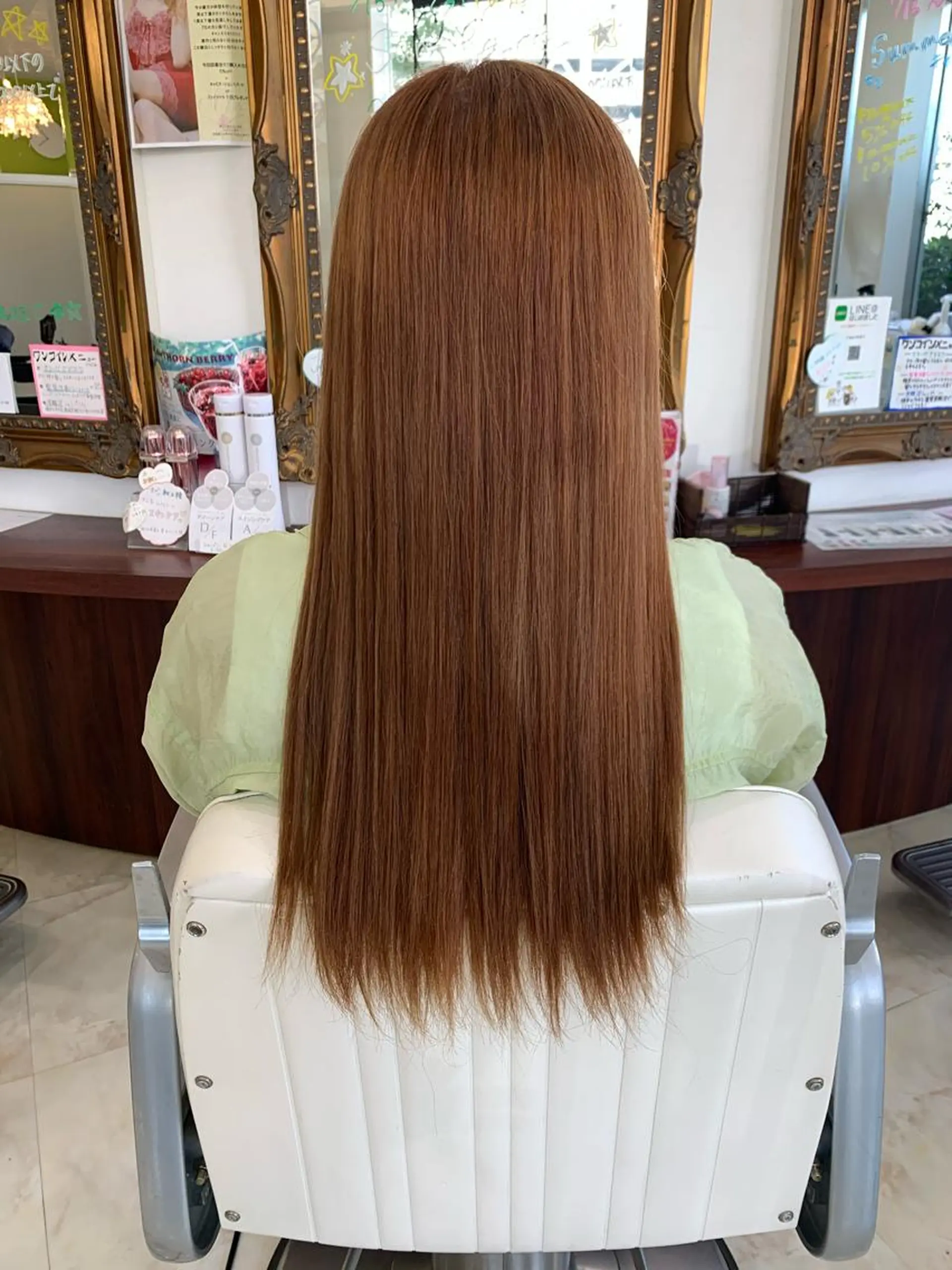 ロング カラー ブリーチ オレンジ Rapt.HAIR所属・Rapt.HAIR 中村 知里のヘアスタイル