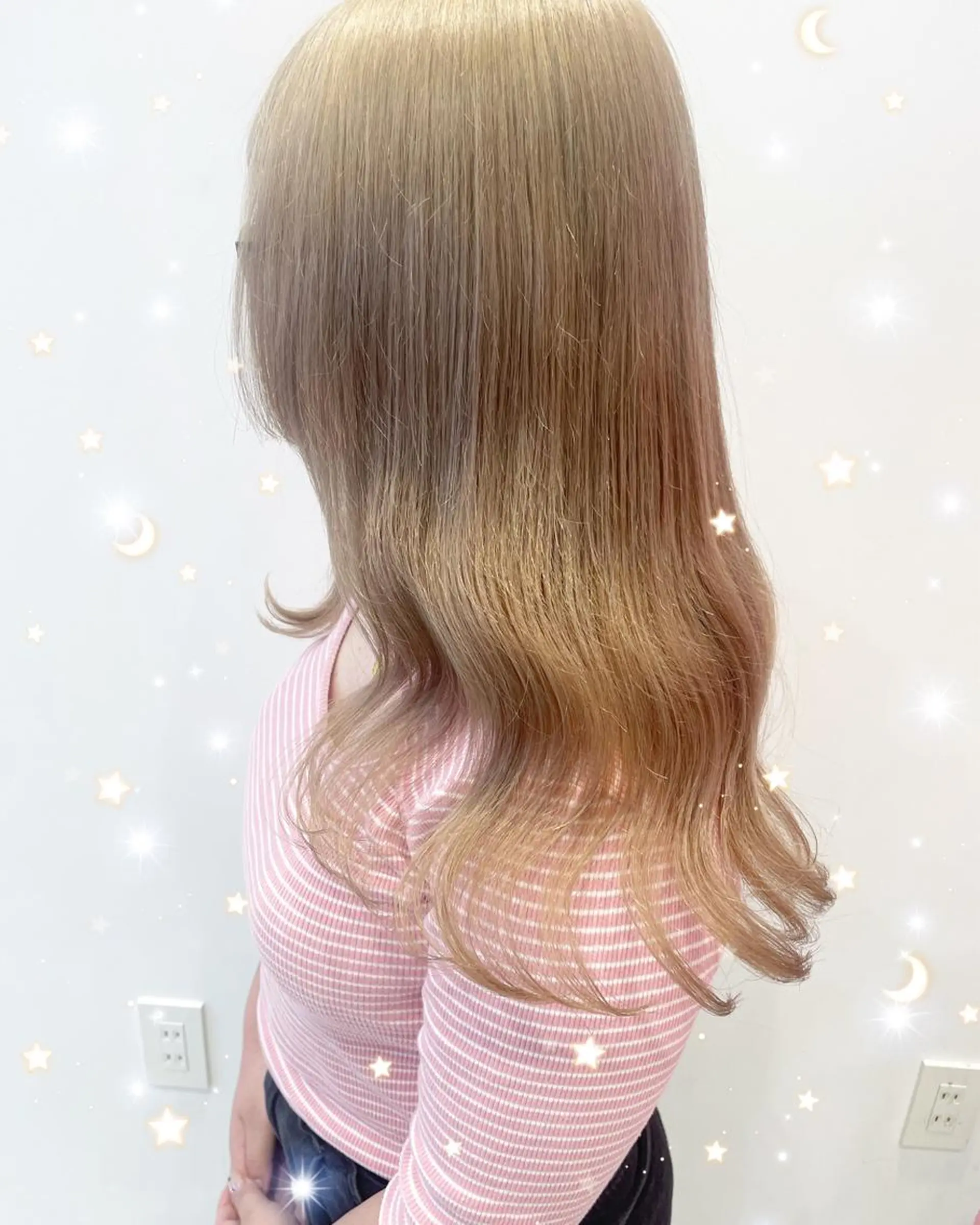セミロング カラー ハイトーンカラー ヘアカラー トリートメント EMANON新宿東口所属・新宿駅近♡個室 ♡関口三都季🌜のヘアスタイル