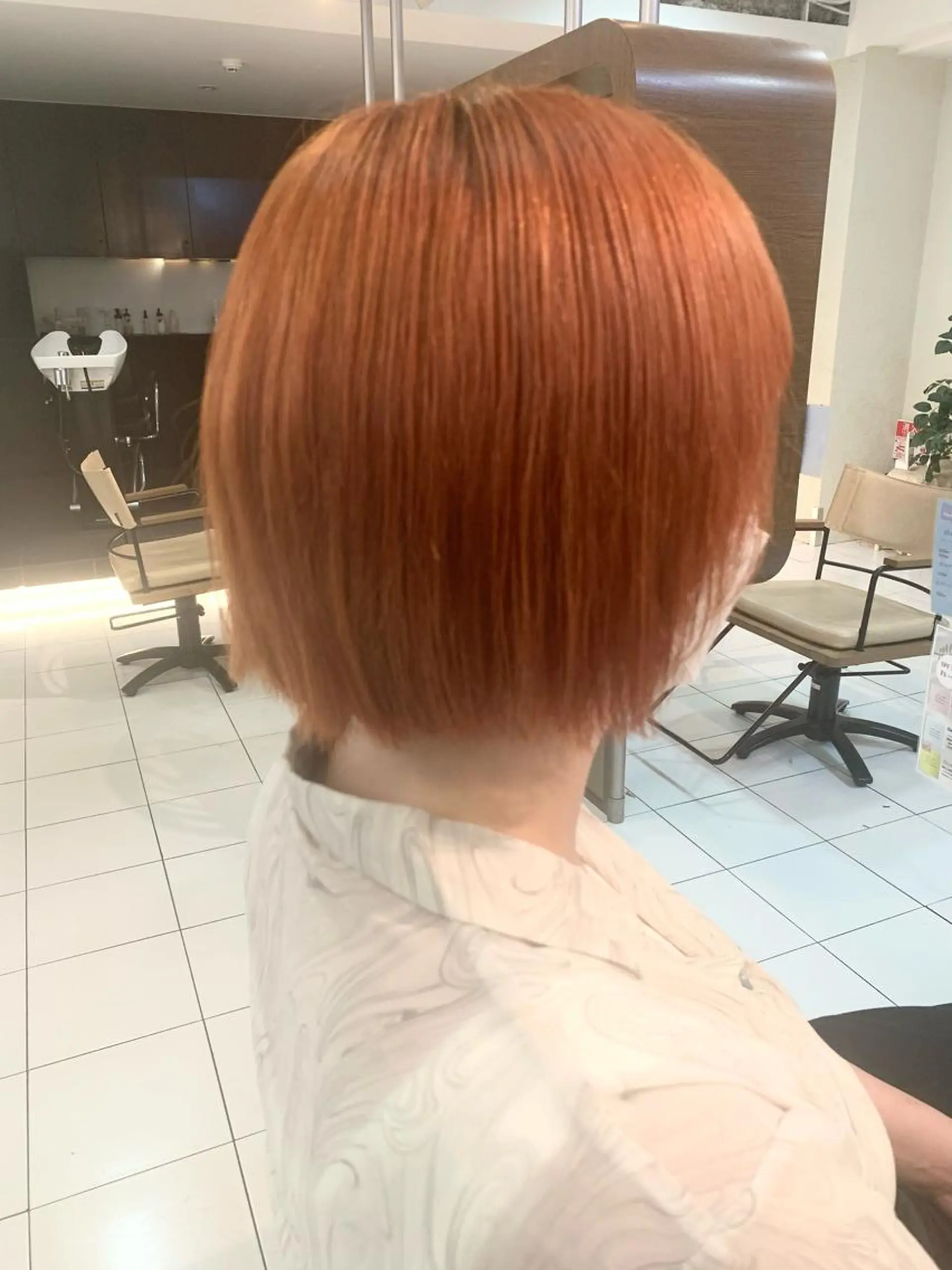 ショート カラー オレンジ カット ヘアカラー ダブルカラー/ウルフ 上田　航平のヘアスタイル