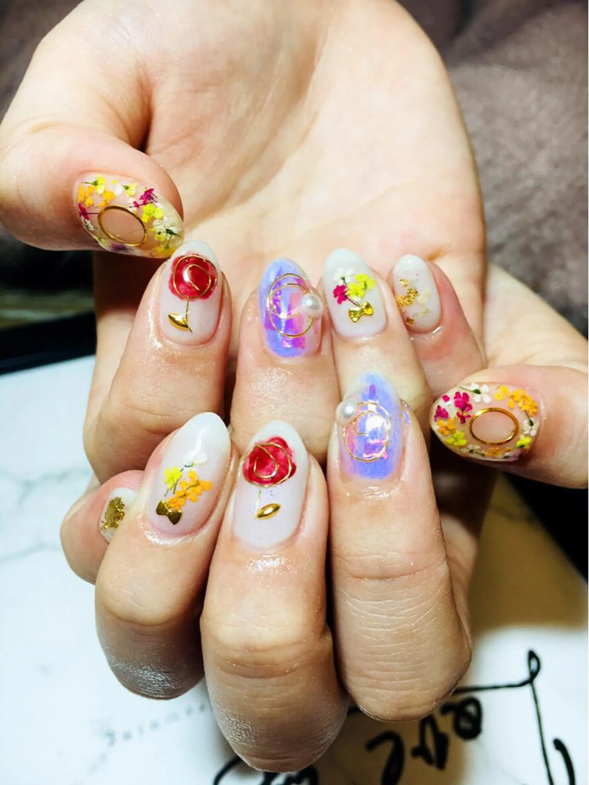 ネイル 持ち込み ハンドネイル LOVE NAIL 💕Sonoのネイルデザイン