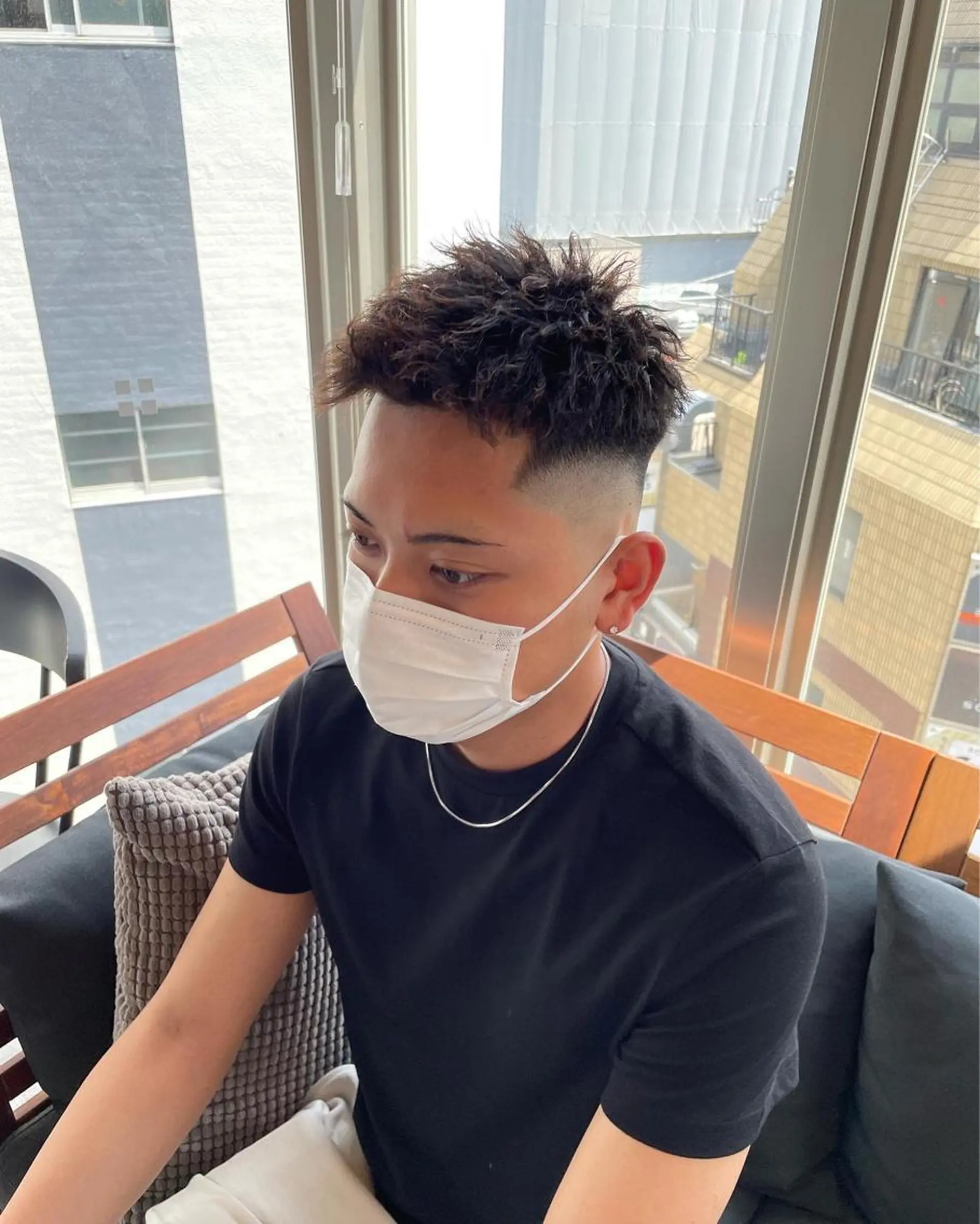 ショート パーマ メンズ カット パーマ 【men's Lapis横浜】海人のヘアスタイル