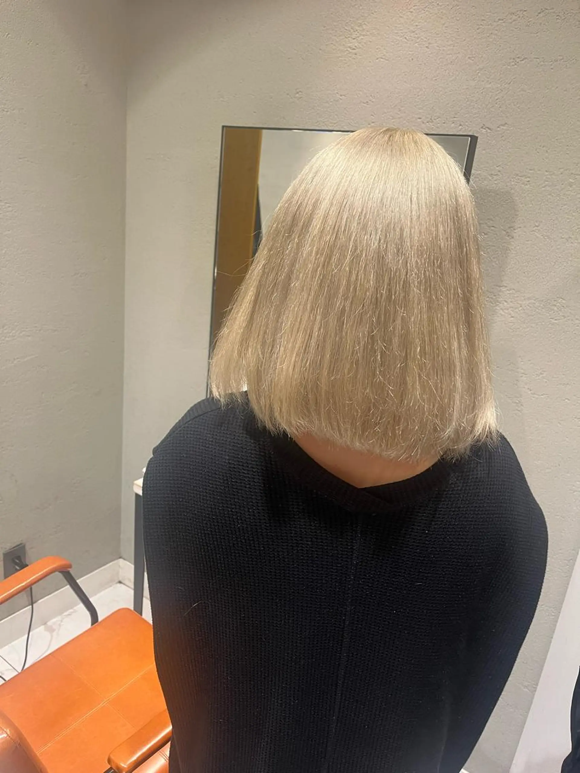 ミディアム カラー ベージュカラー ホワイトベージュ MichioNozawaHairSalonGinza所属・watanabe kazukiのヘアスタイル