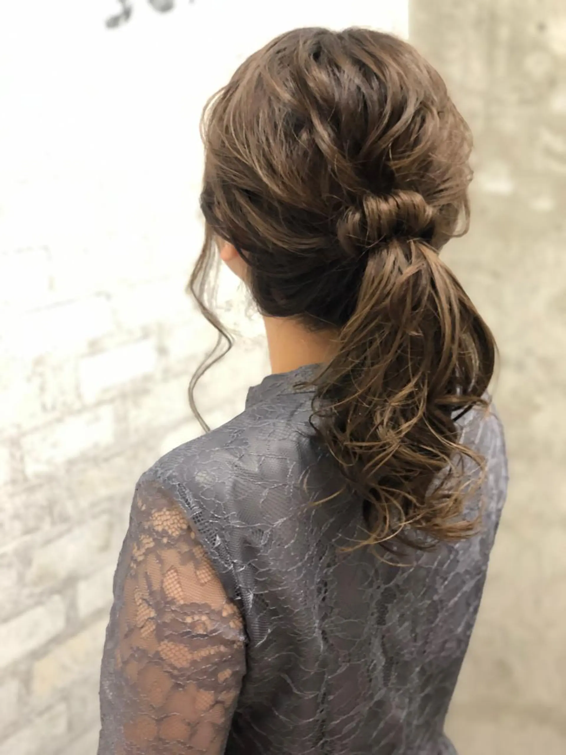 ヘアアレンジ ポニーテール ヘアセット SALOWIN 二子玉川店所属・kei_____ SALOWINのヘアスタイル