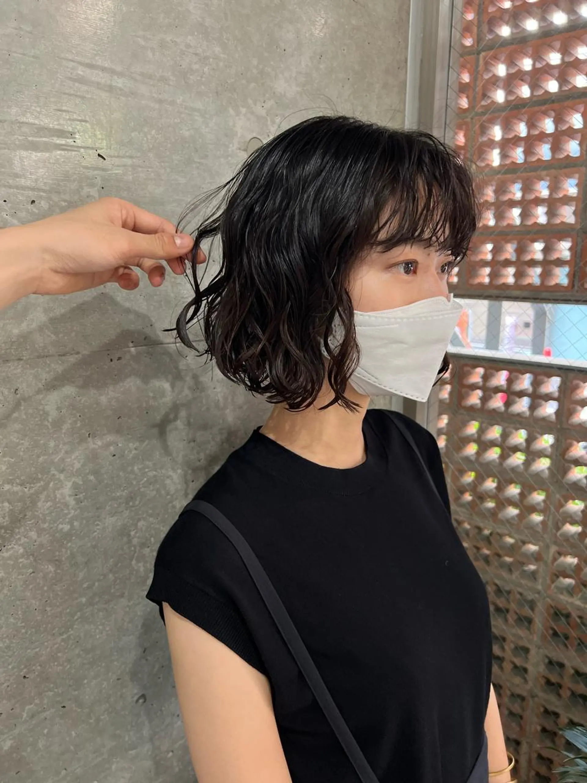 パーマ ボブパーマコテ巻き風 パーマNo1深江秀平のヘアスタイル