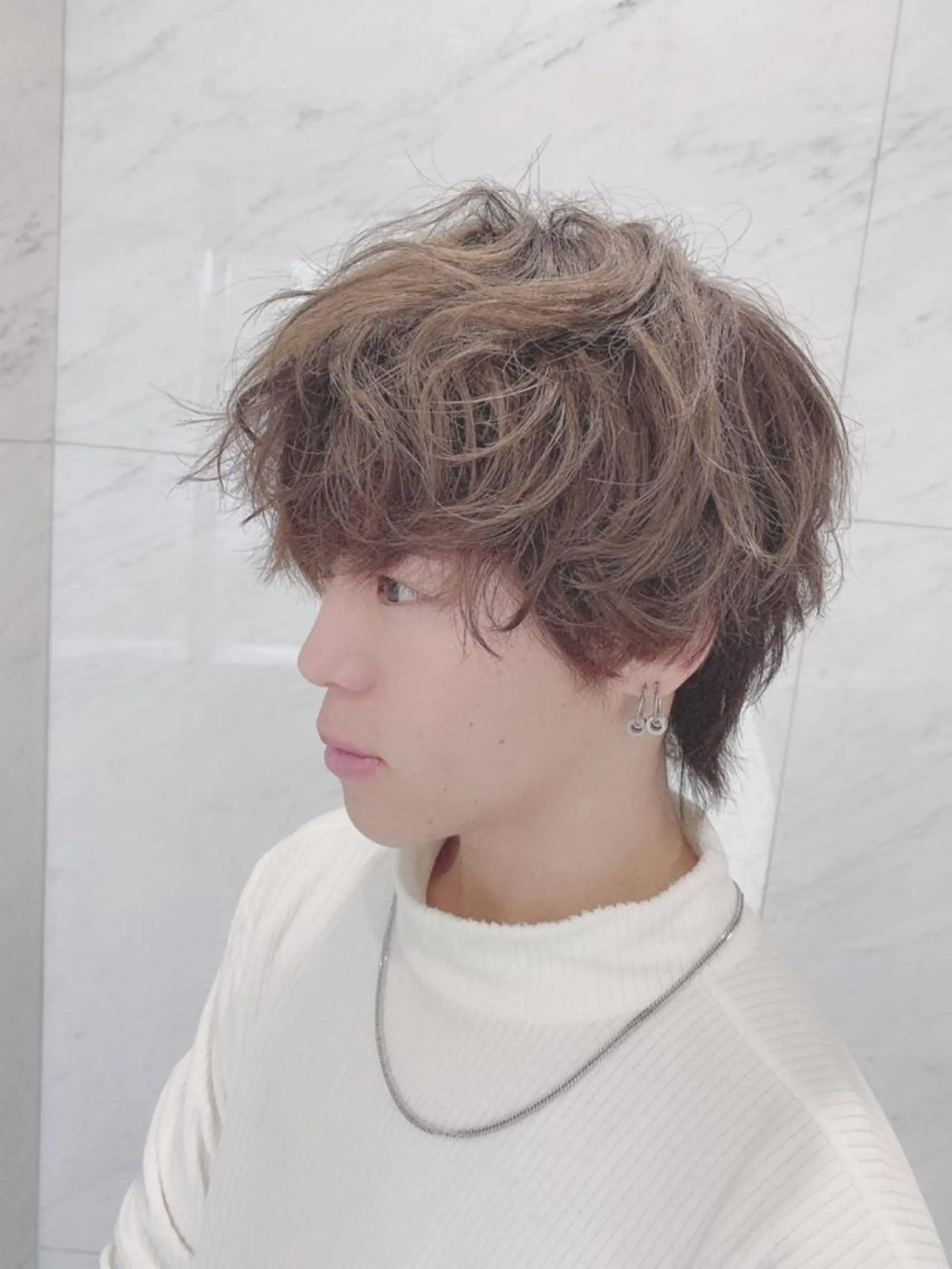 ショート カラー メンズ カット ヘアカラー cecil hair所属・重政 和樹のヘアスタイル