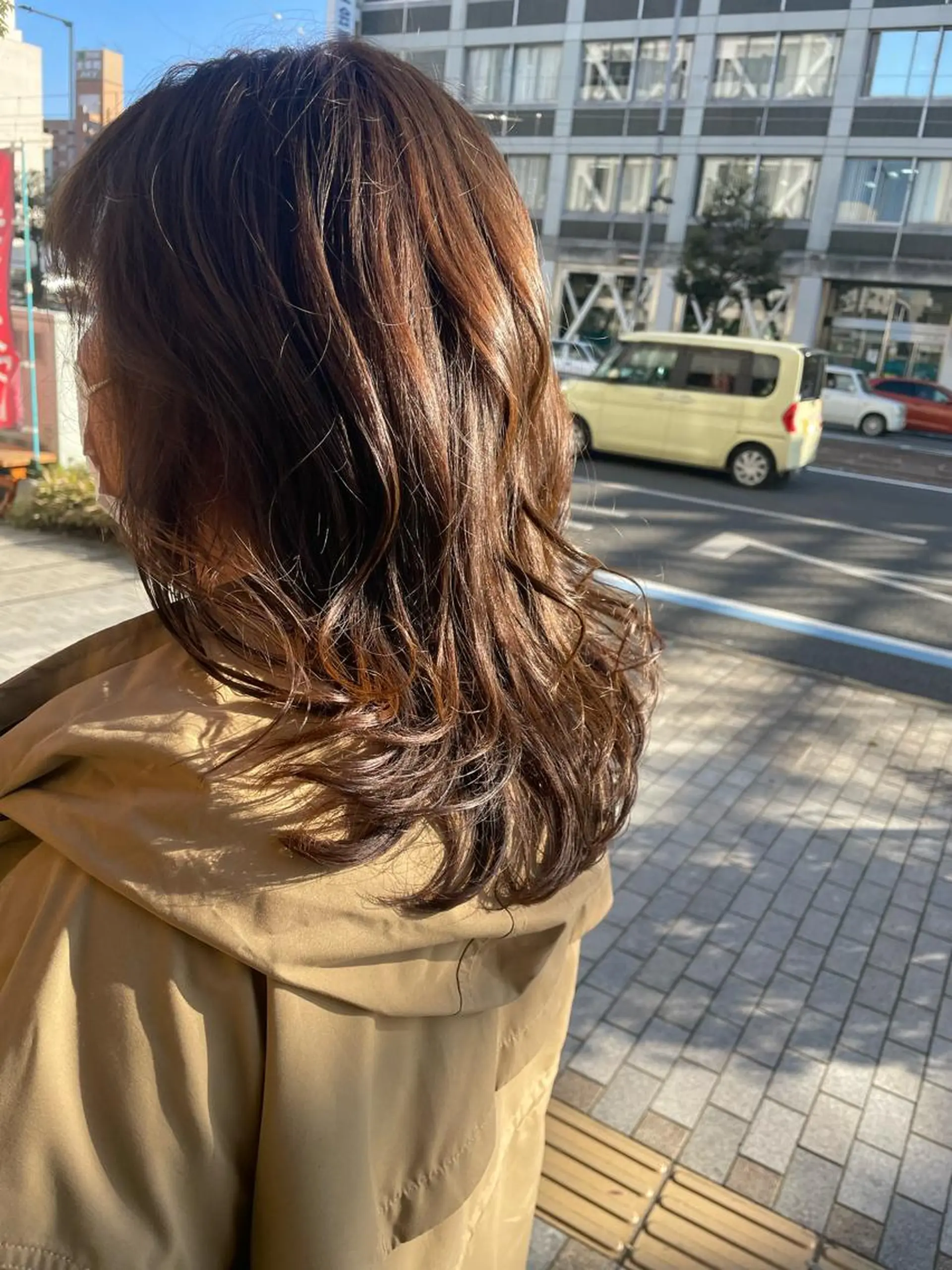 ミディアム カラー ブラウンカラー Era Hatsuneのヘアスタイル