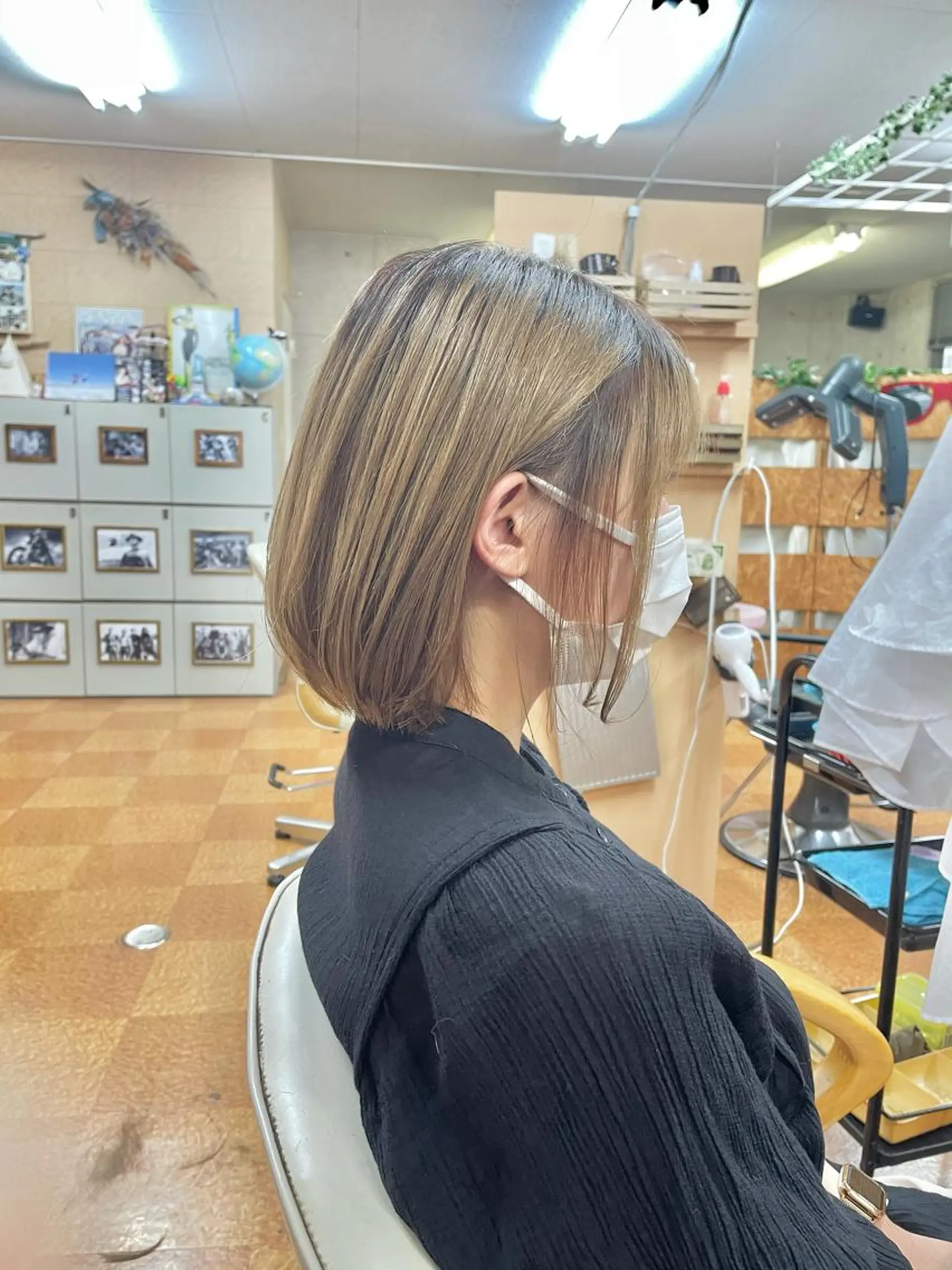 ミディアム 切りっぱなしボブ ボブ カット トリートメント リバティークルー初石店所属・似合わせ×扱いやすさ 特化/澁谷礼一のヘアスタイル