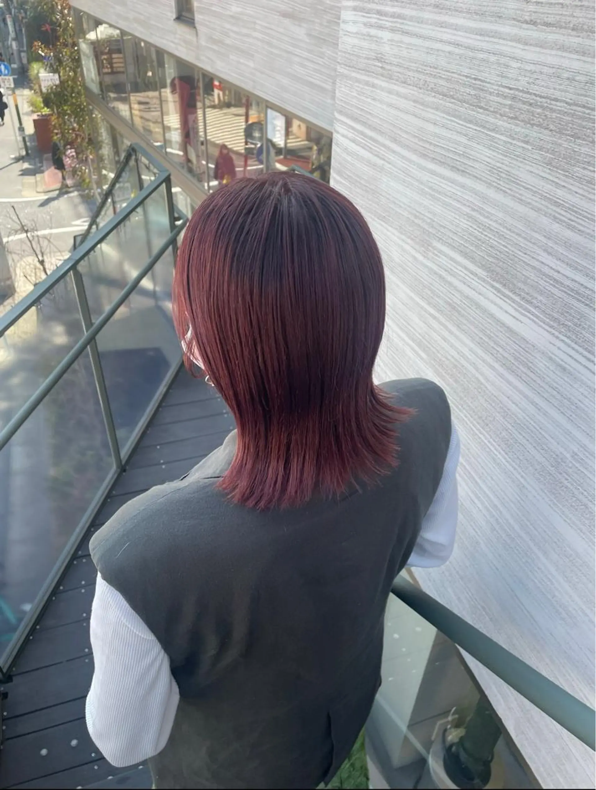 セミロング カラー 縮毛矯正 酸性ストレート 縮毛矯正 トリートメント 韓国風/オシャレ /縮毛矯正/滝口琴未のヘアスタイル