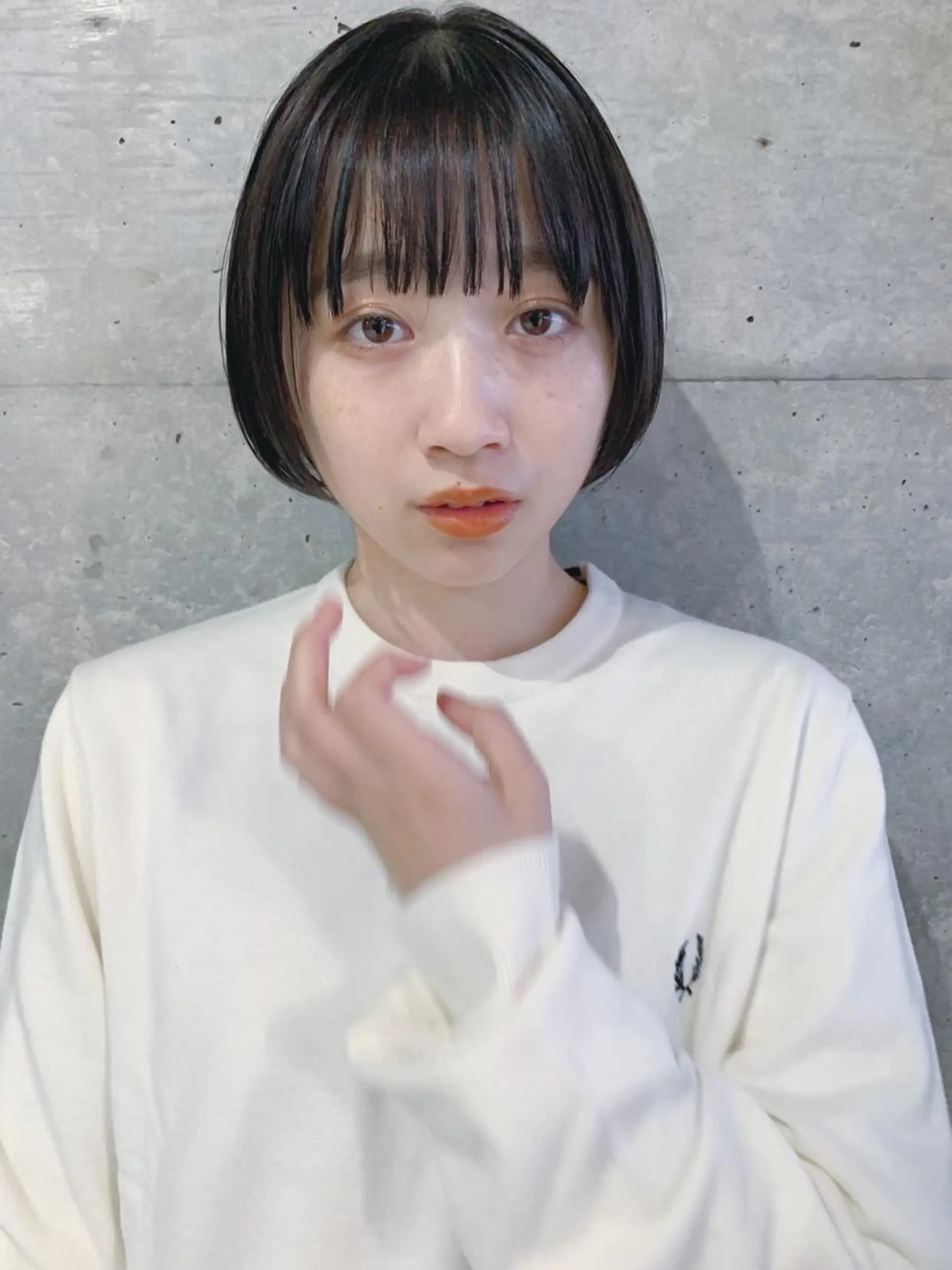 ショート カラー ボブパーマコテ巻き風 パーマNo1深江秀平のヘアスタイル