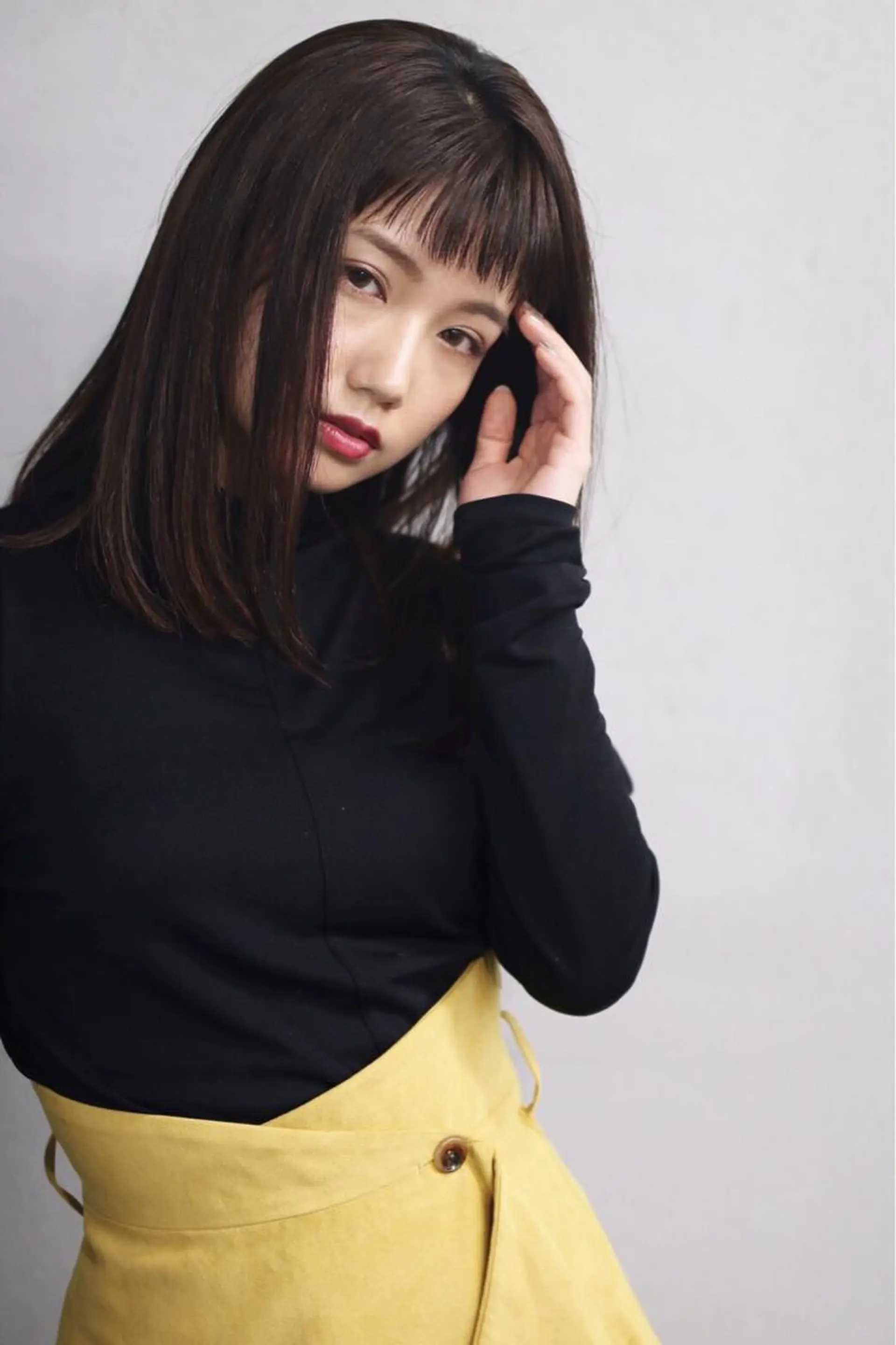 セミロング カラー シースルーバング ボブ/ショート/ 白髪染め/メンズ葛西のヘアスタイル