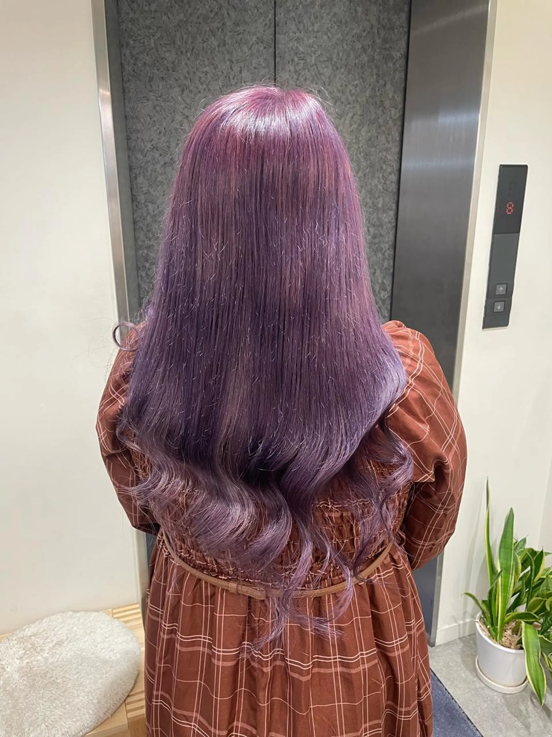 ロング パープルカラー ヘアカラー soyon心斎橋所属・♡透明感/艶カラー/ M a I ♡のヘアスタイル