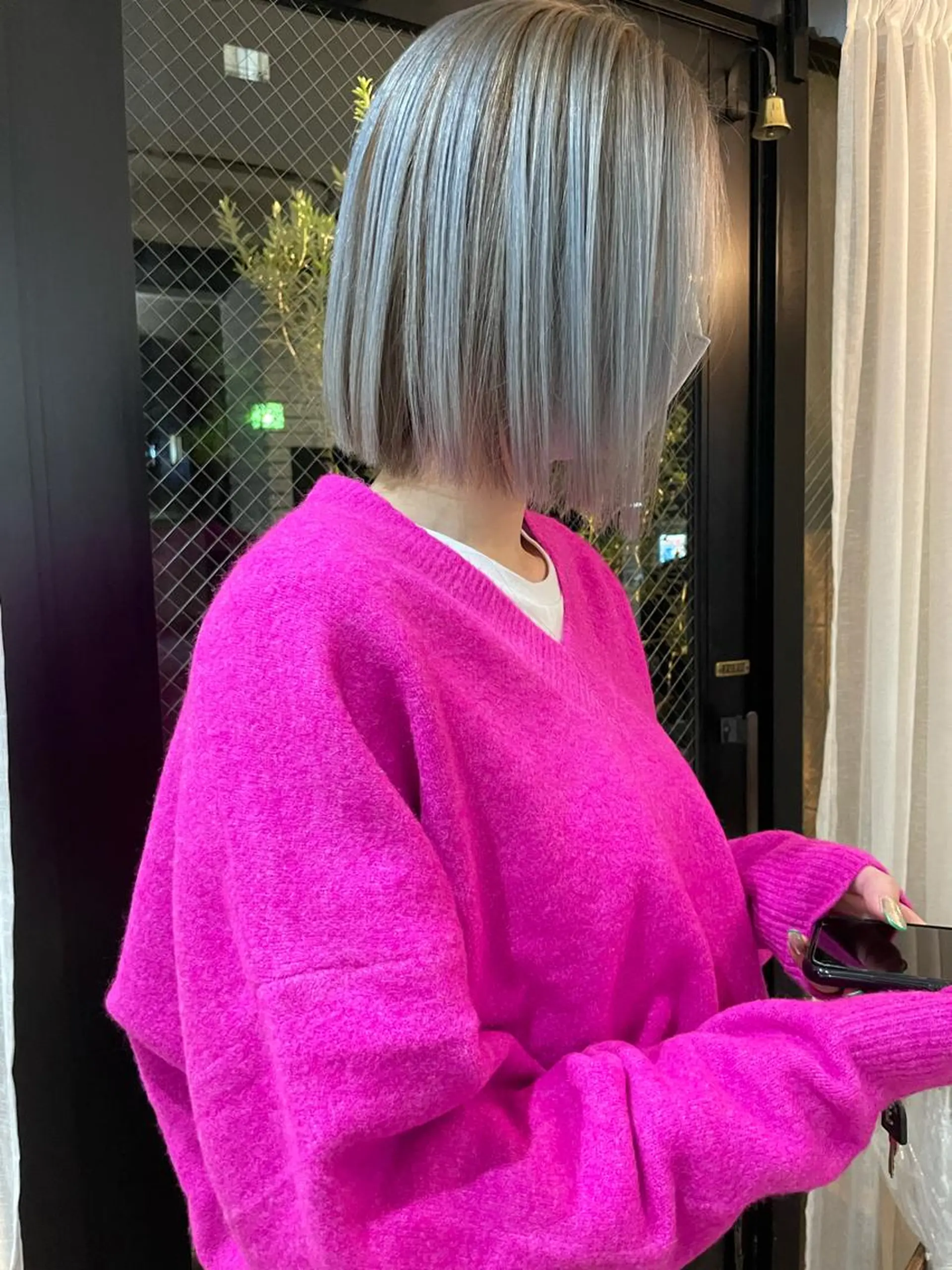 ミディアム カラー カット ヘアカラー トリートメント レイヤー/顔周り /AKARIのヘアスタイル