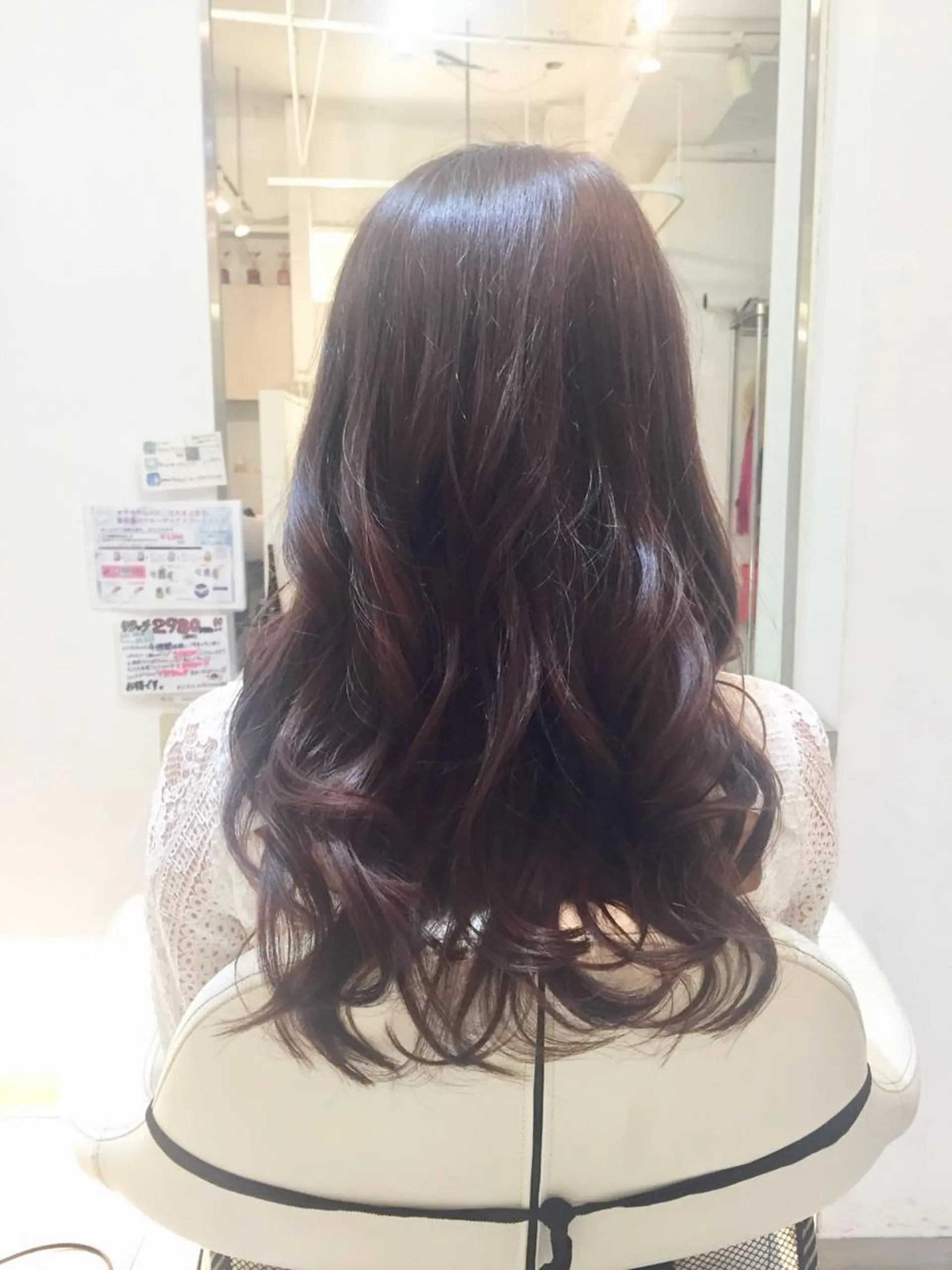 セミロング カラー ピンクカラー 枝折 憲のヘアスタイル