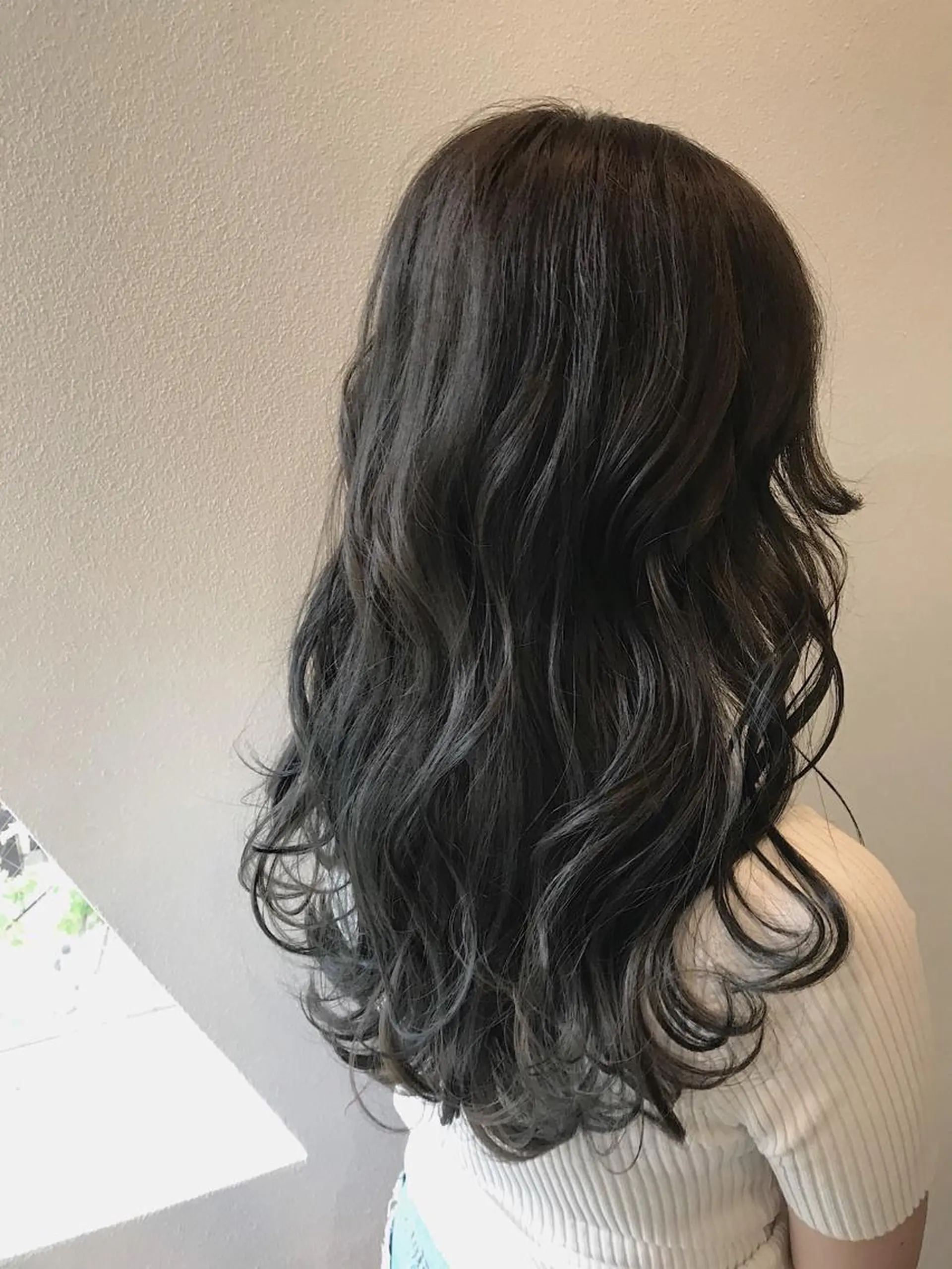 ミディアム カラー ブルーカラー カット ヘアカラー lani 天神大名/ブリーチのヘアスタイル