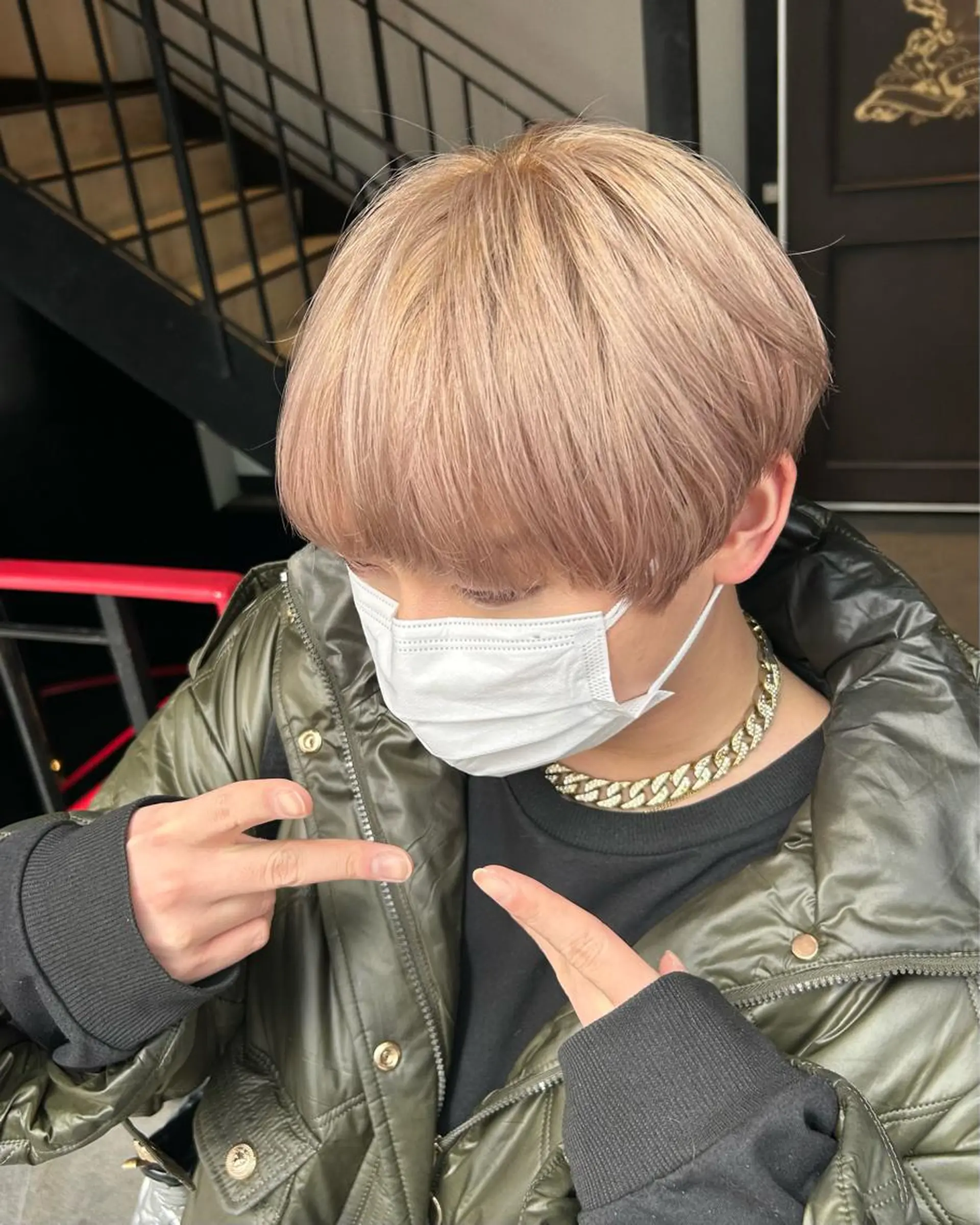 カラー メンズ 曲がる縮毛矯正 LIBER 　岩名のヘアスタイル