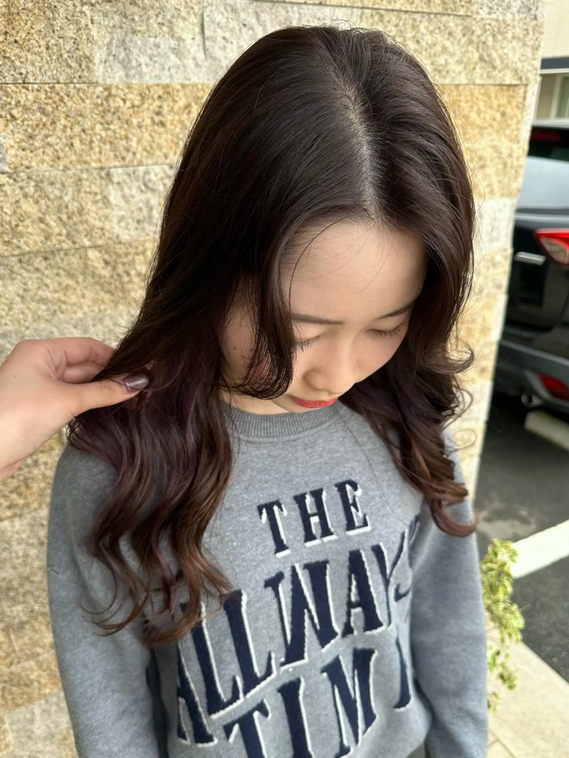 ロング カラー ヘアカラー recipe 黒木 彩那のヘアスタイル