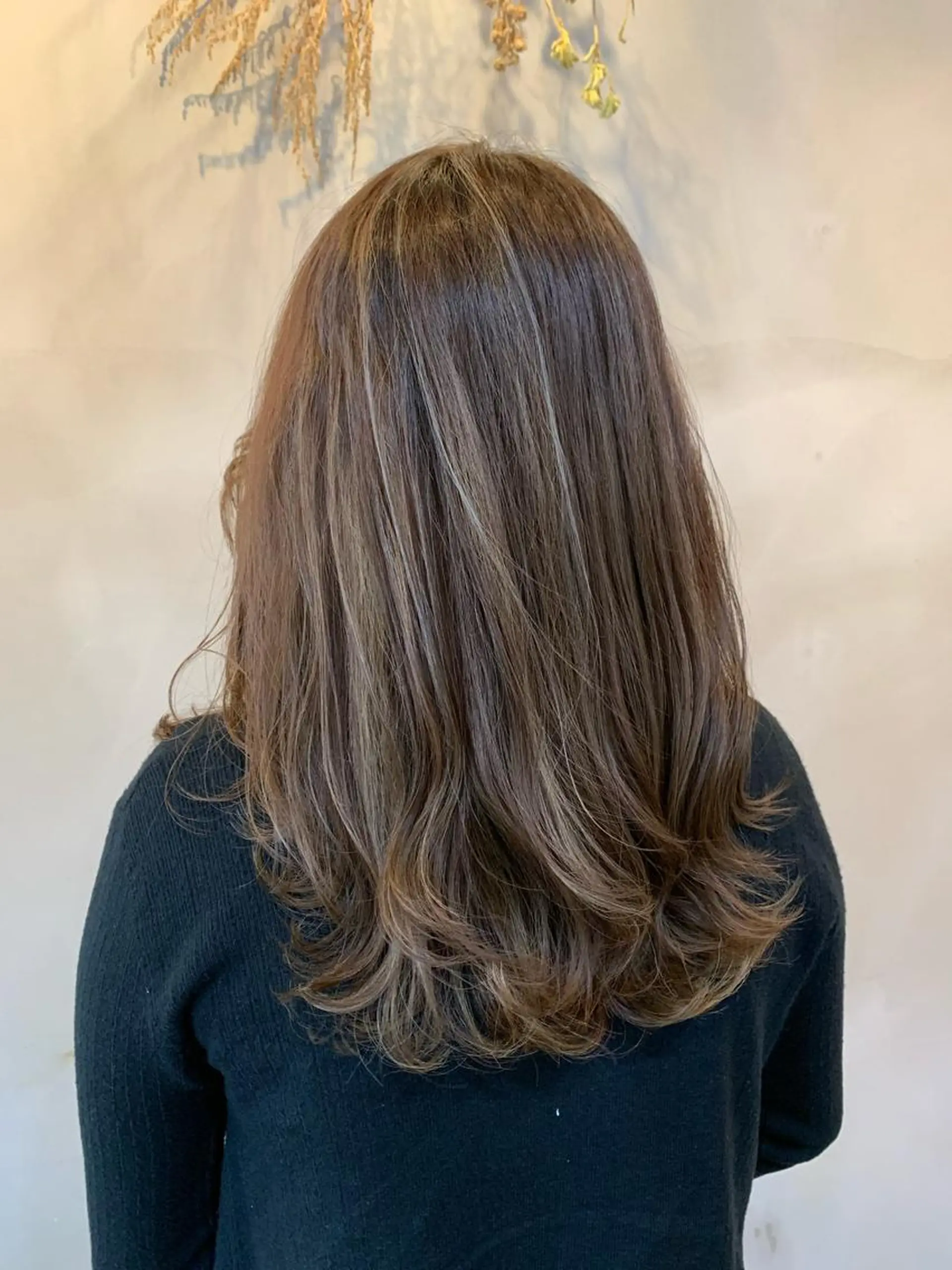 ロング ロング カット ヘアカラー トリートメント 山本 みきのヘアスタイル