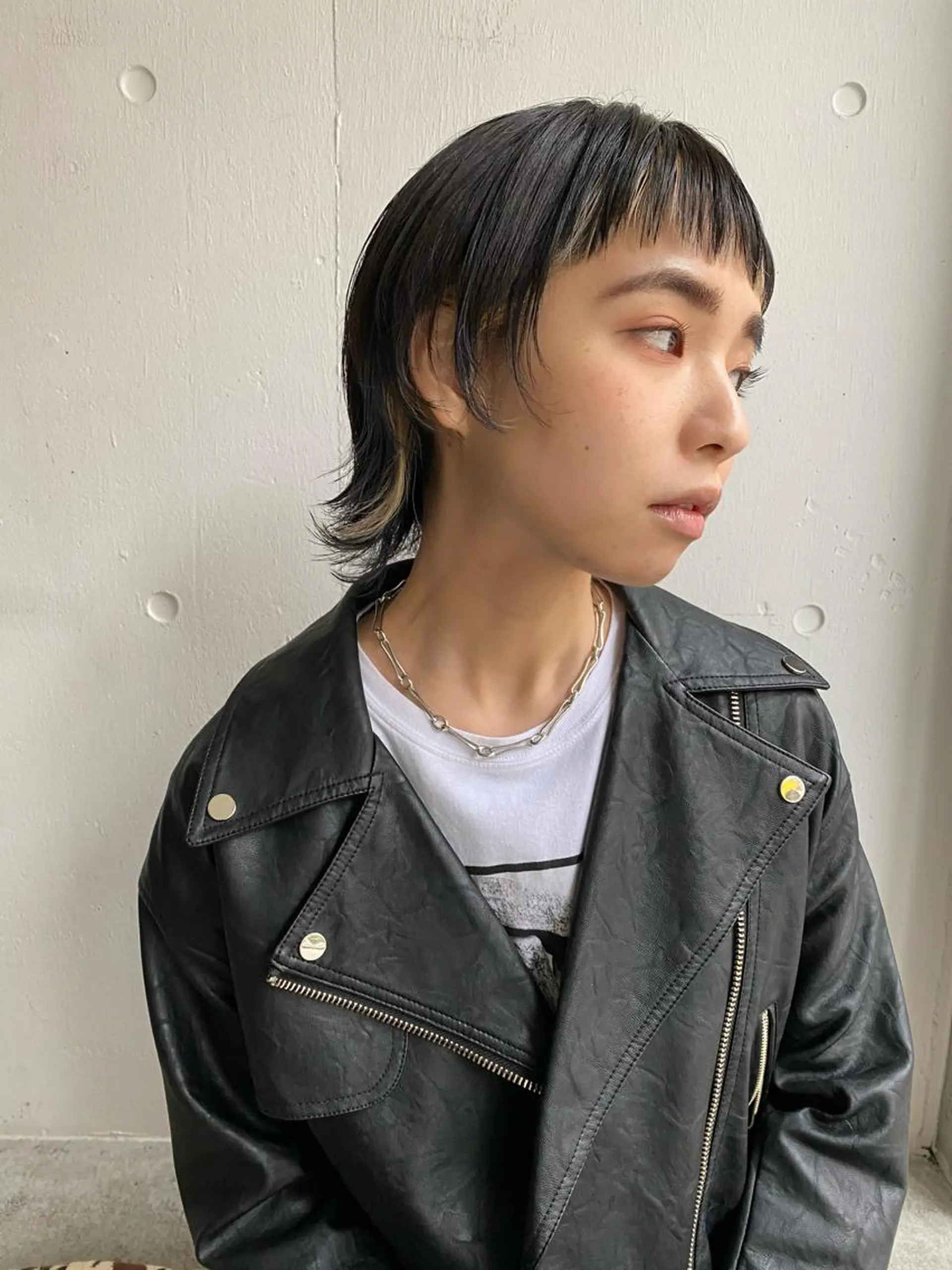 ショート カラー インナーカラー ショートヘア ウルフカット hemm,hemm.所属・ショート・ボブ MIKUのヘアスタイル