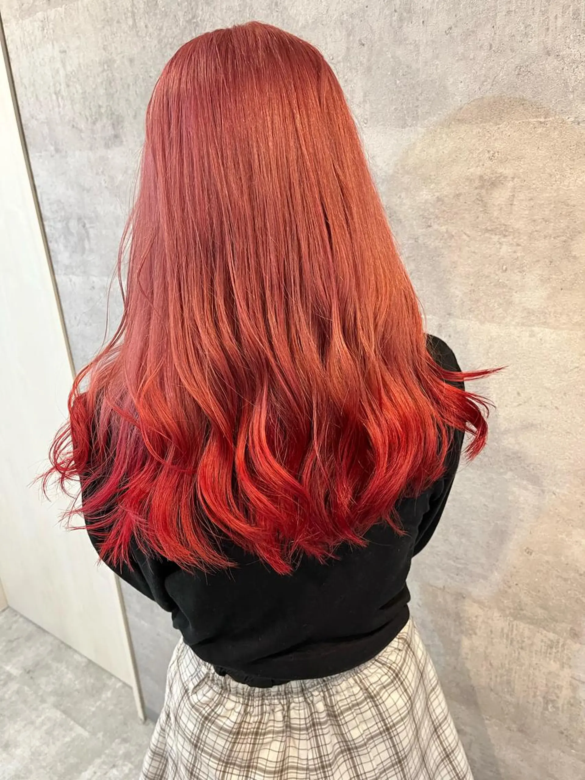 ミディアム カラー ヘアアレンジ ダブルカラー 新宿のヘアスタイル