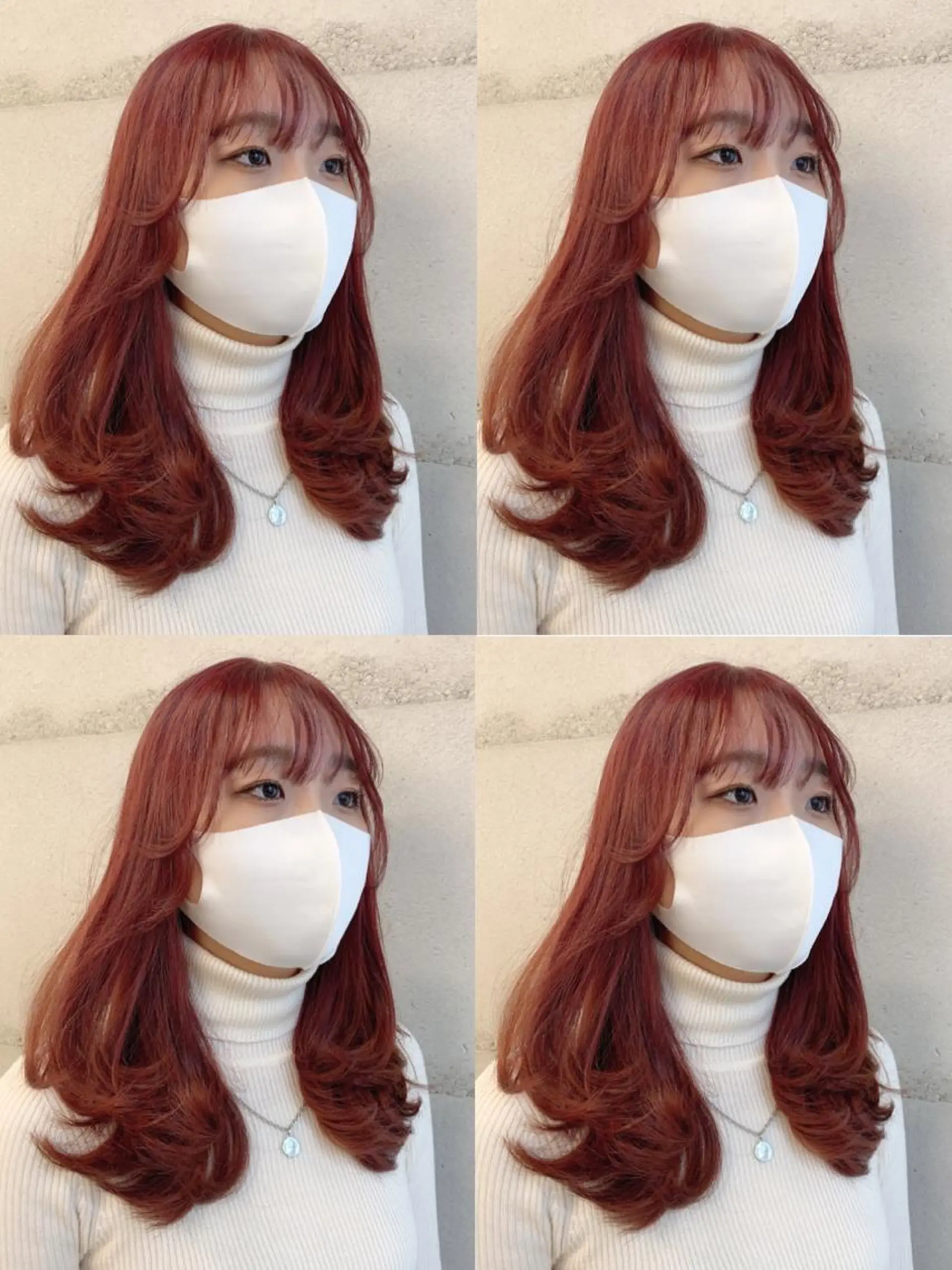 ミディアム カラー 透明感/オリーブ/ グレージュ/YUKAのヘアスタイル