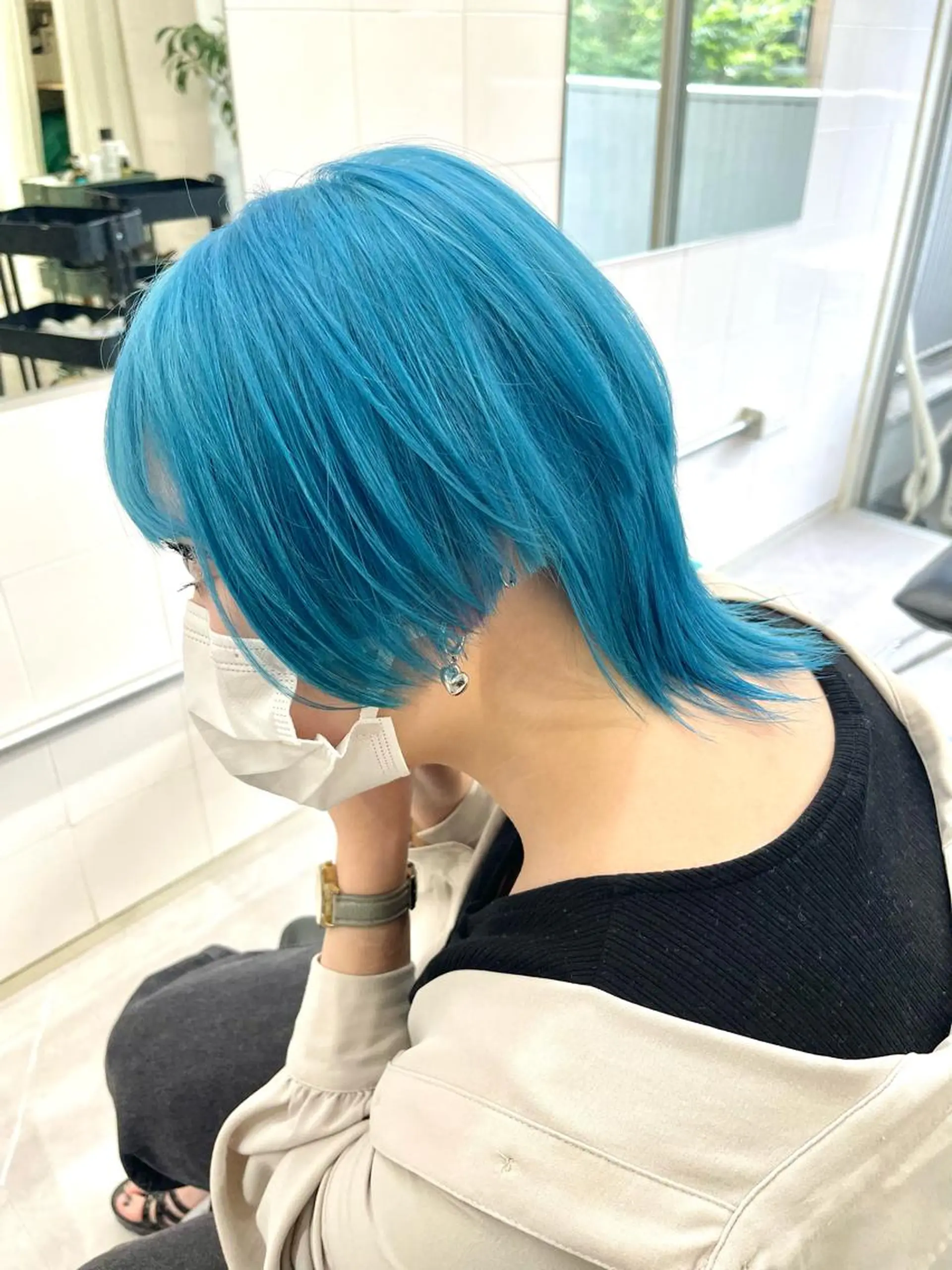 セミロング カラー レイヤーカットとハイ トーン/HIROKIのヘアスタイル